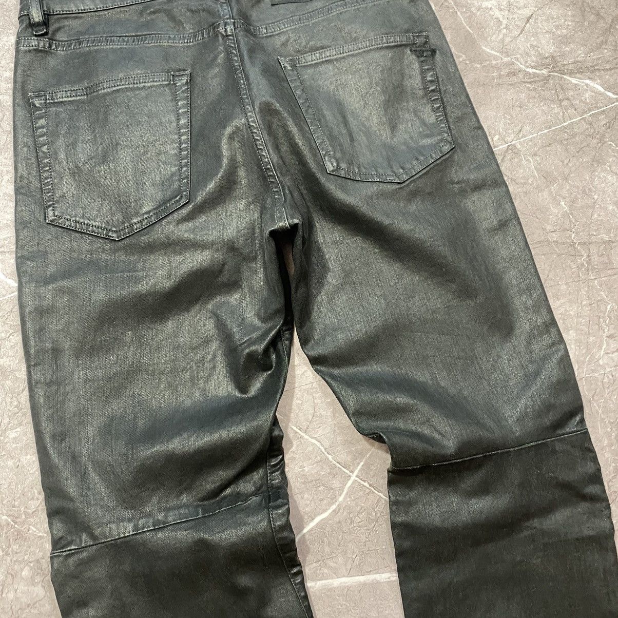 Diesel RARE ! VINTAGE DIESEL LEATHER PANTS LOGO 00s Size US 31 - 6 Thumbnail