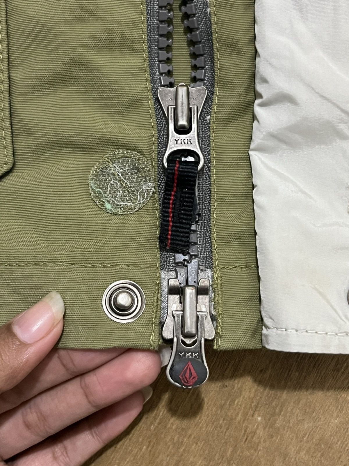 Other Volcom Nations Insulated Military Jacket Olive Y2K Utility Size US L / EU 52-54 / 3 - 7 Thumbnail