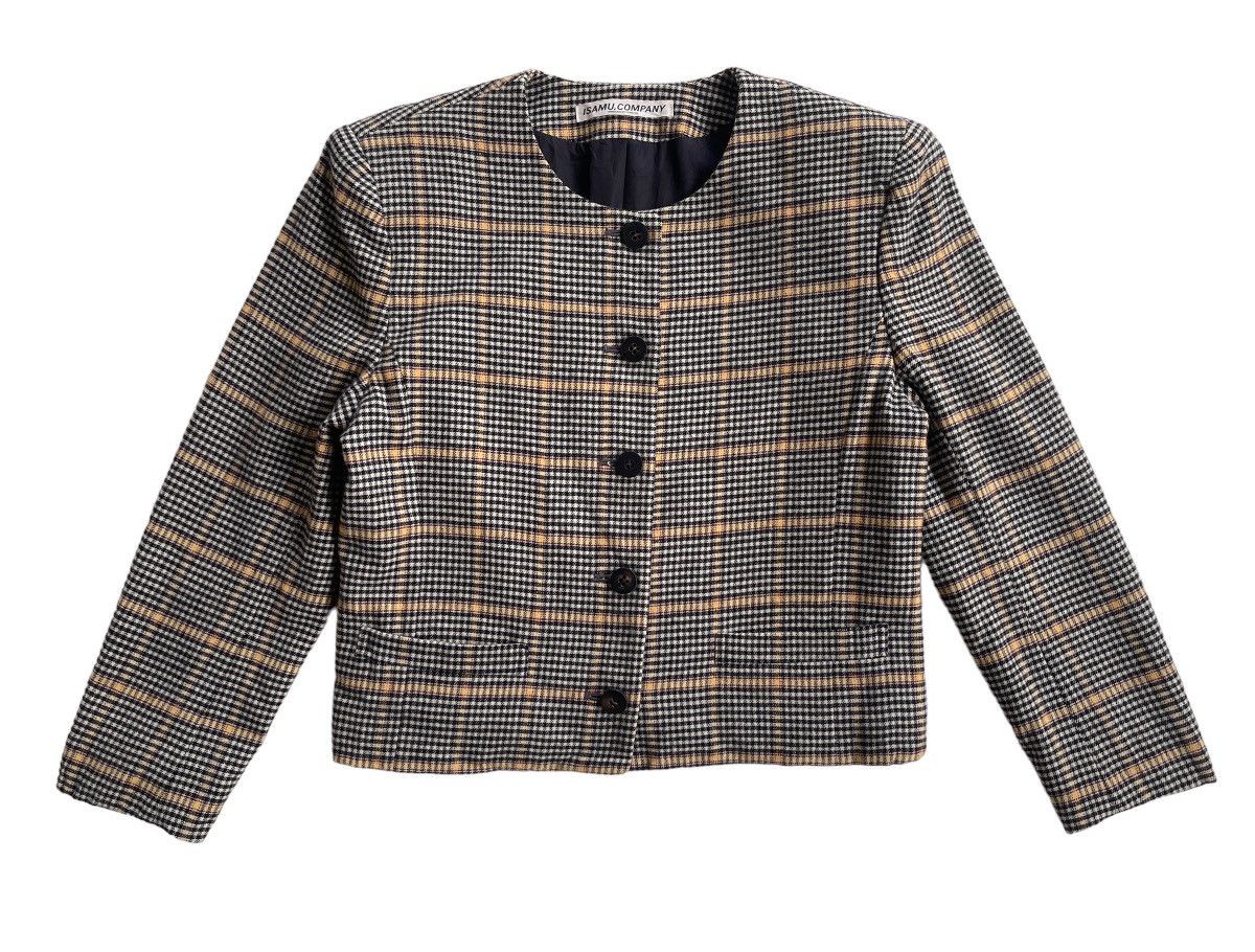 Isamu Katayama Backlash Isamu Japan Wool Houndstooth Cropped Jacket Size M / US 6-8 / IT 42-44 - 2 Thumbnail