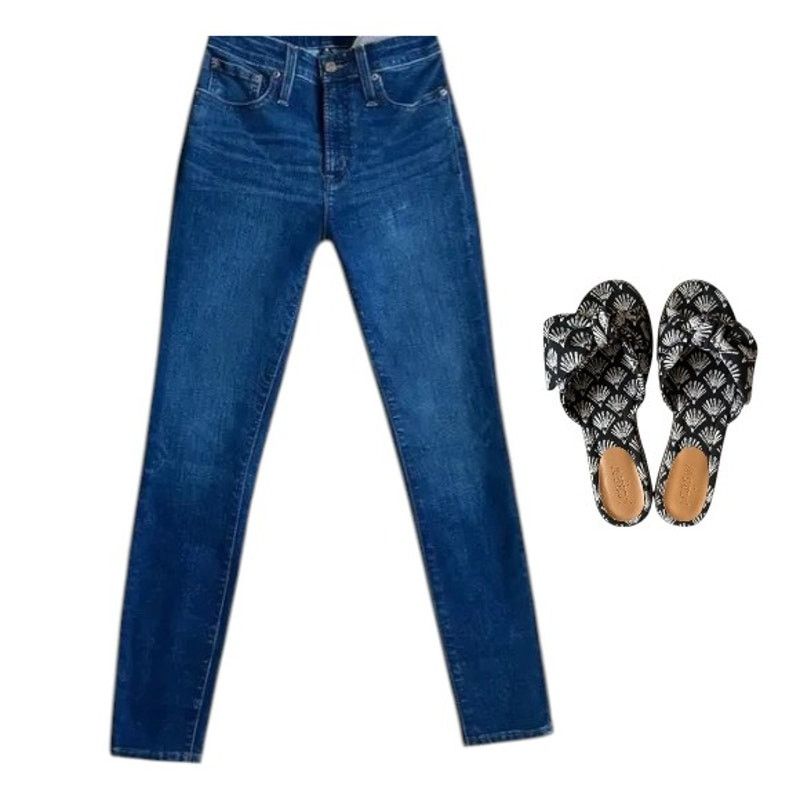J.Crew J.Crew BlueToothpick Jeans, US25 + J.Crew Sandals US7.5 Size 25" / US 0 / IT 36 - 5 Thumbnail