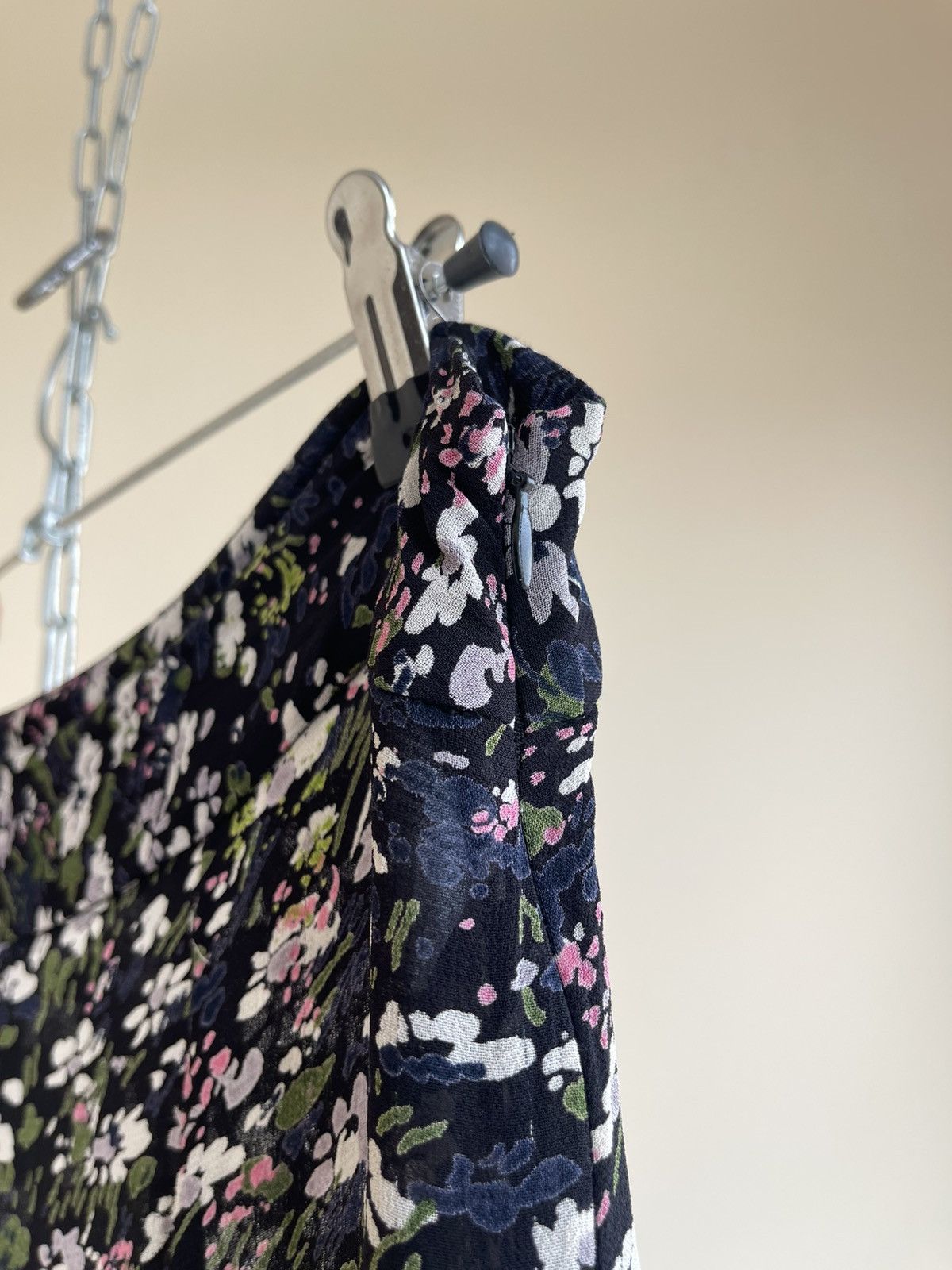 Ganni Ganni Georgette Sheer Floral Print Viscose Maxi Skirt FW19 Size 32" / US 10 / IT 46 - 12 Thumbnail