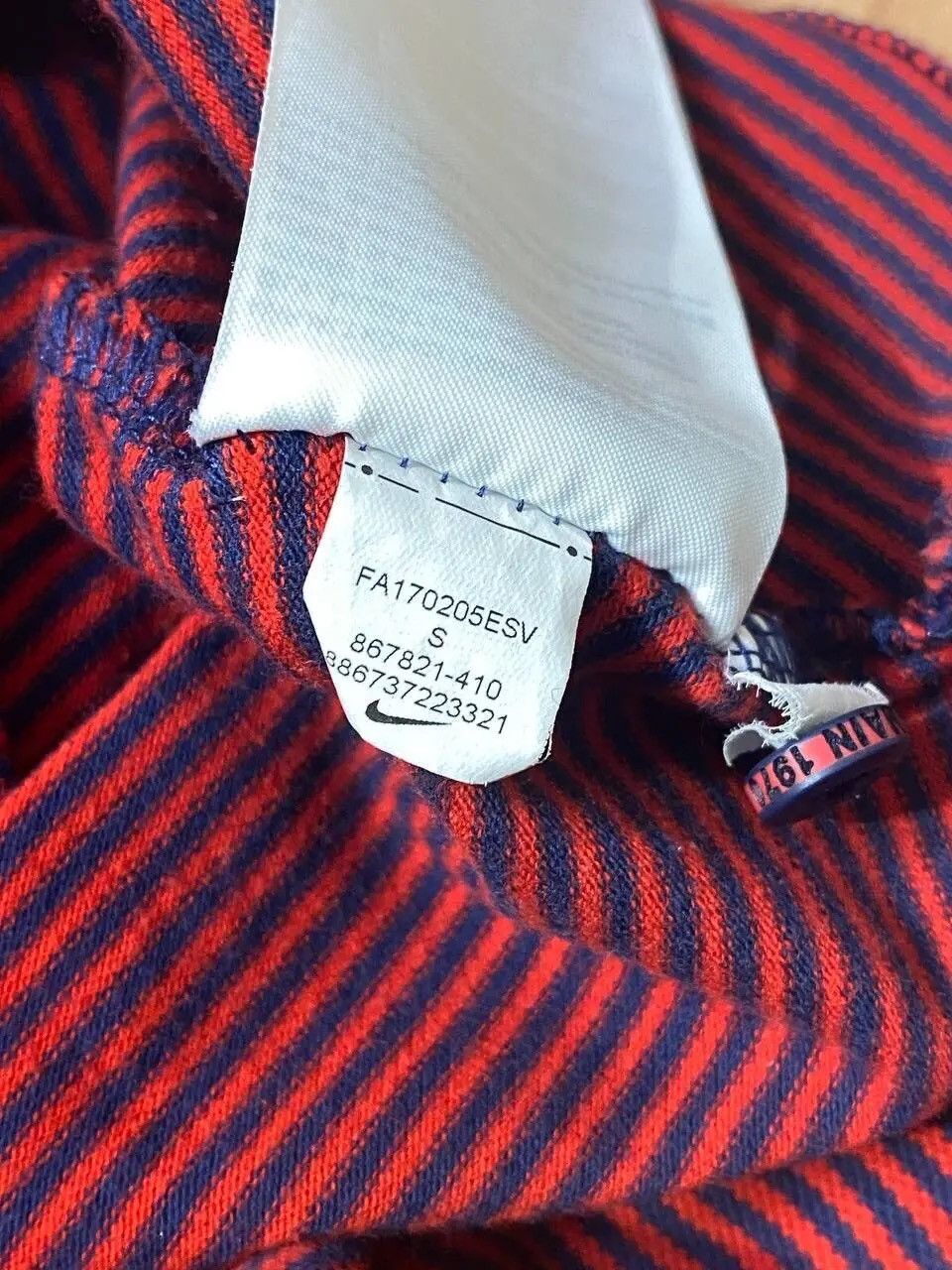 Nike Nike x PSG Football 2017 Striped Polo Shirt Size US S / EU 44-46 / 1 - 7 Thumbnail