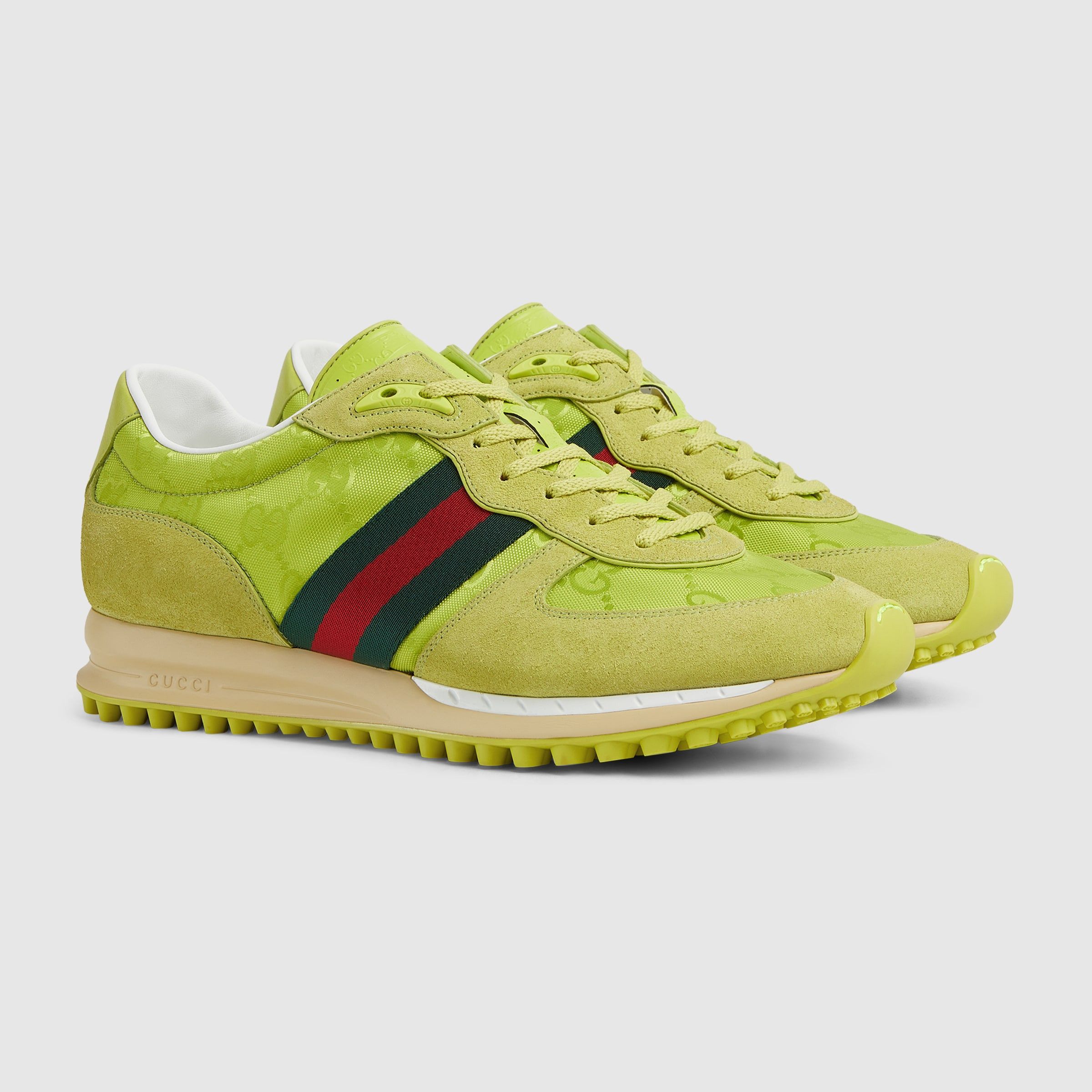 Gucci o1loc1c0326 832461 Men's Gucci Re-Motion Sneakers Green Size US 9.5 / EU 42-43 - 3 Thumbnail