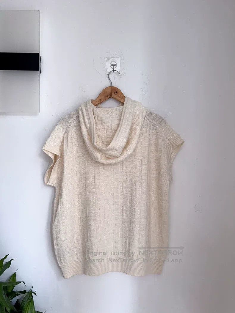 Hermes Hermes White Knit Short Sleeve Size XS / US 0-2 / IT 36-38 - 6 Thumbnail