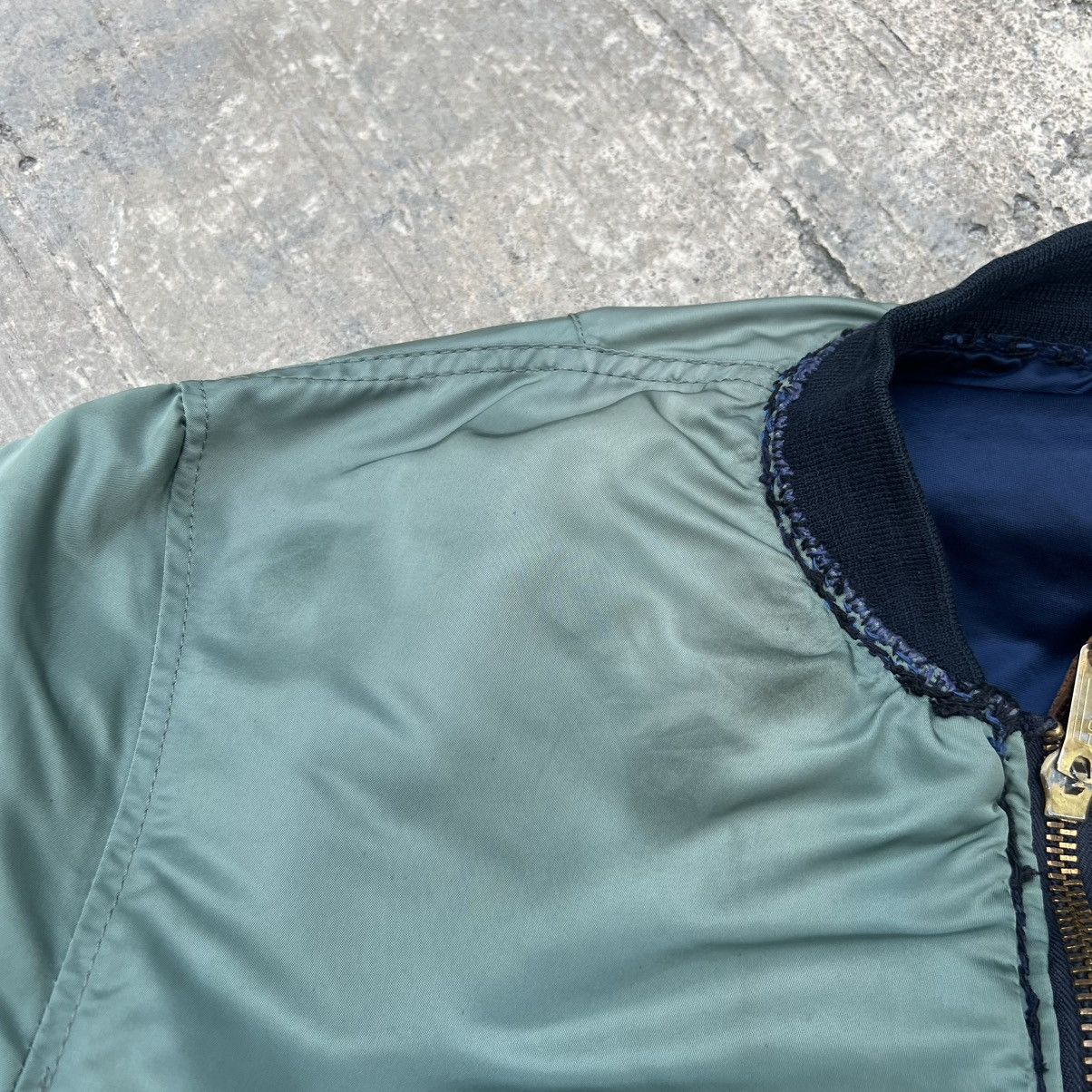 Alpha Industries "VINTAGE" ALPHA INDUSTRIES TRASHED MA-1 BOMBER JACKET Size US M / EU 48-50 / 2 - 21 Thumbnail
