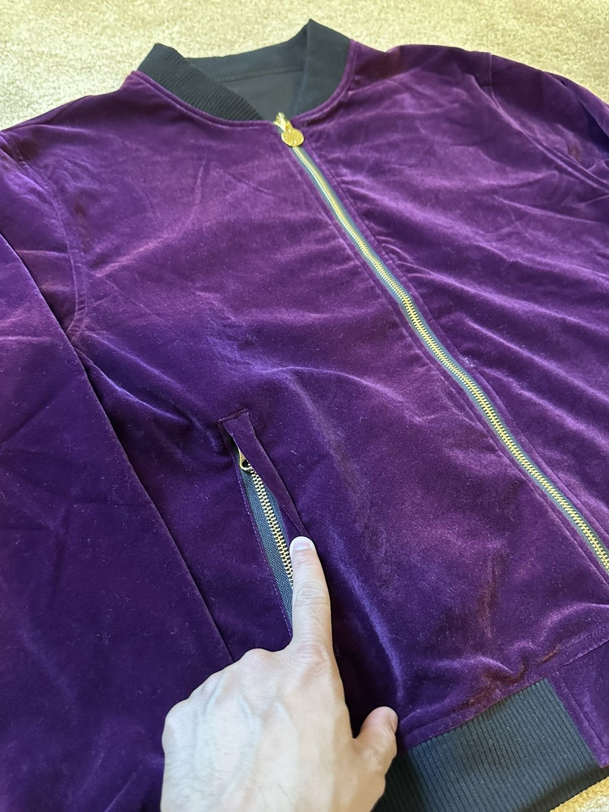 Other Timeless Piece Custom Reversible Bomber jacket Purple Size US L / EU 52-54 / 3 - 3 Thumbnail