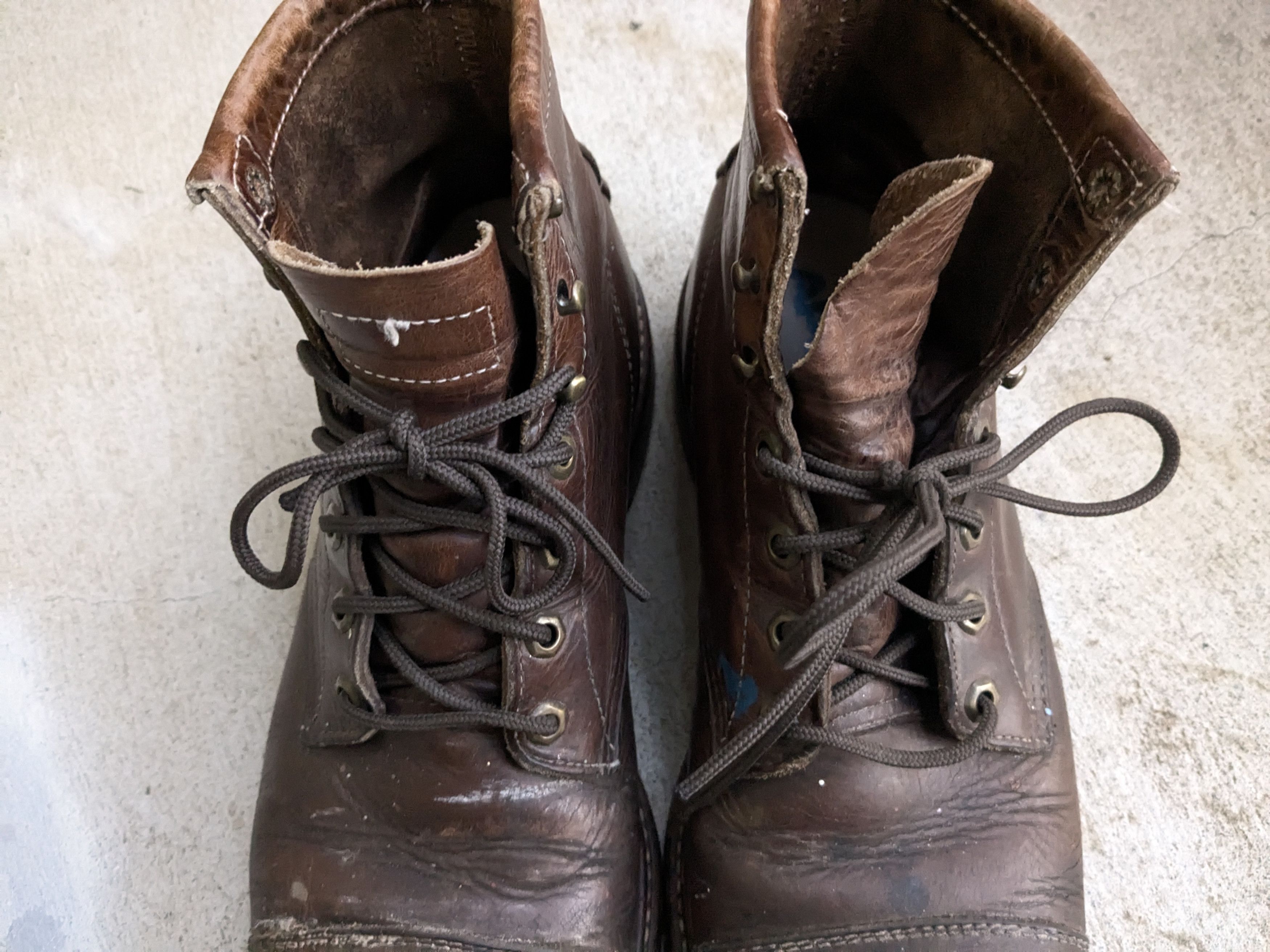 Chippewa × Vintage Chippewa Boots Brown 10 Leather Rubber Combat Work Vibram Size US 10 / EU 43 - 3 Thumbnail