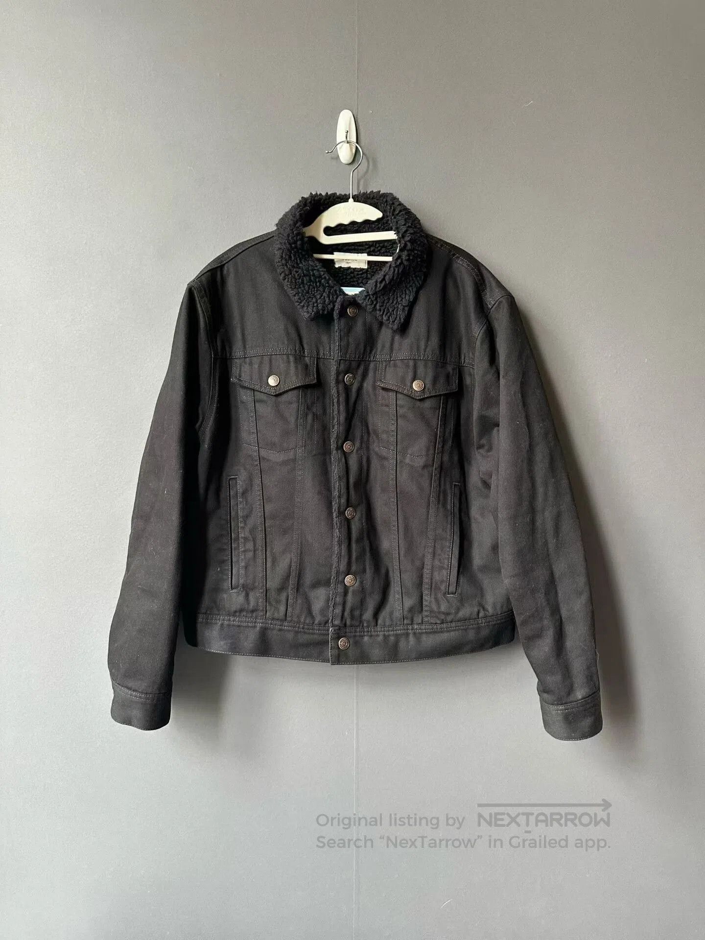 Celine Celine Lamb Wool Rhinestone Denim Jacket. Size M / US 6-8 / IT 42-44 - 1 Thumbnail