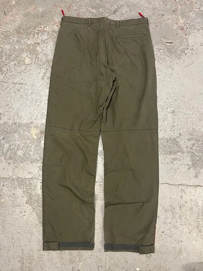 Prada × Vintage 2000s Prada Olive Linea Rossa Pants Size US 33 - 7 Thumbnail