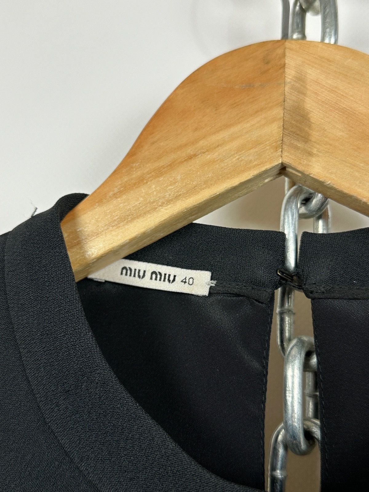 Miu Miu Miu Miu Black Layered Sleeveless Ruffle Textured Dress Size S / US 4 / IT 40 - 18 Thumbnail