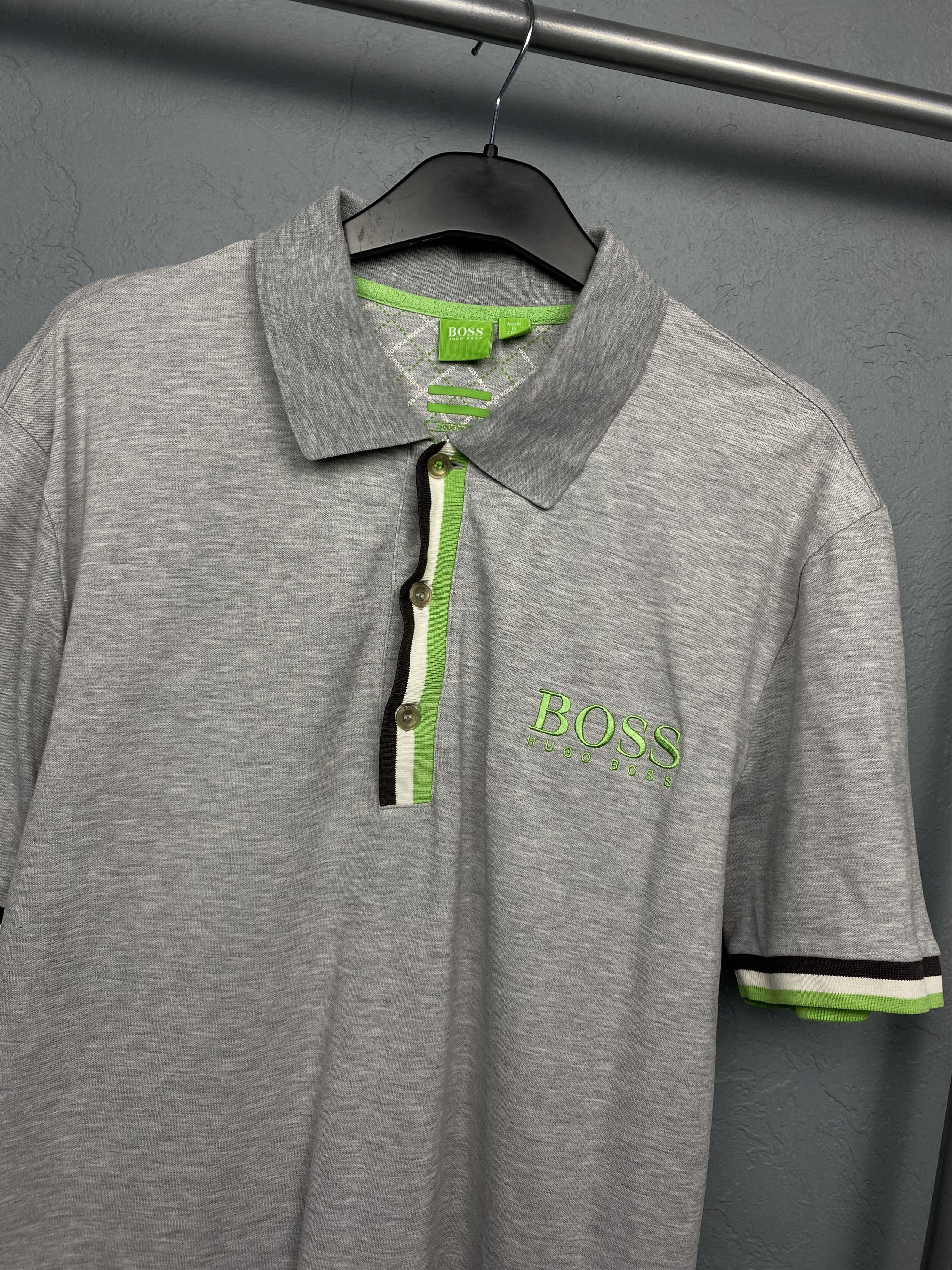 Hugo Boss × Vintage Hugo Boss Vintage Mens Polo Shirt Size US XXL / EU 58 / 5 - 2 Thumbnail