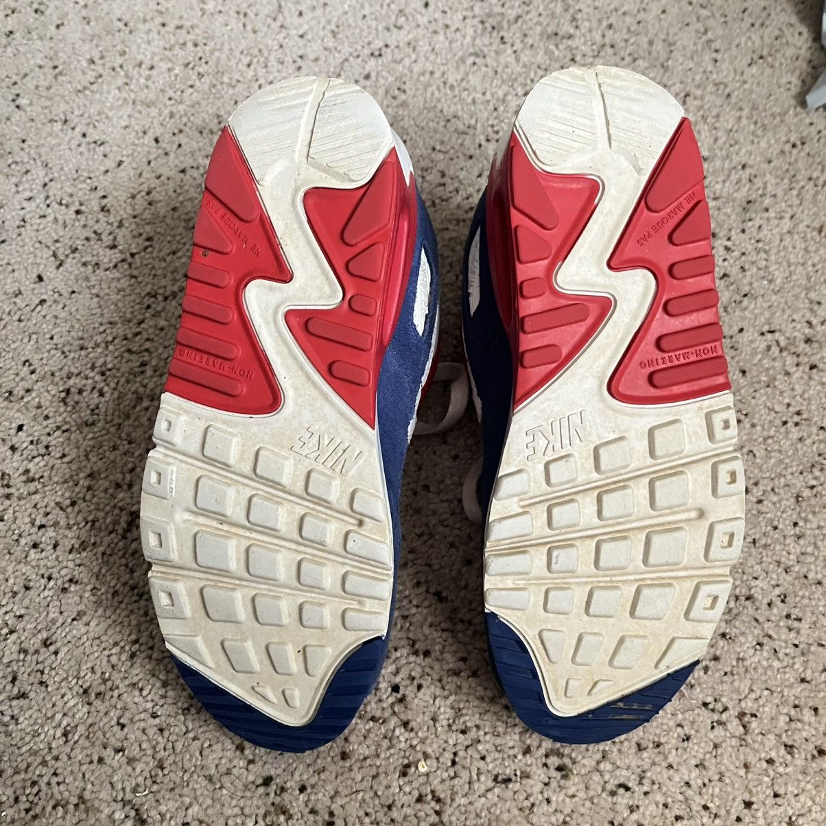 Nike Nike Air Max 90 | Size 5 Youth Blue, Red, White Size US 5 / EU 37 - 5 Thumbnail