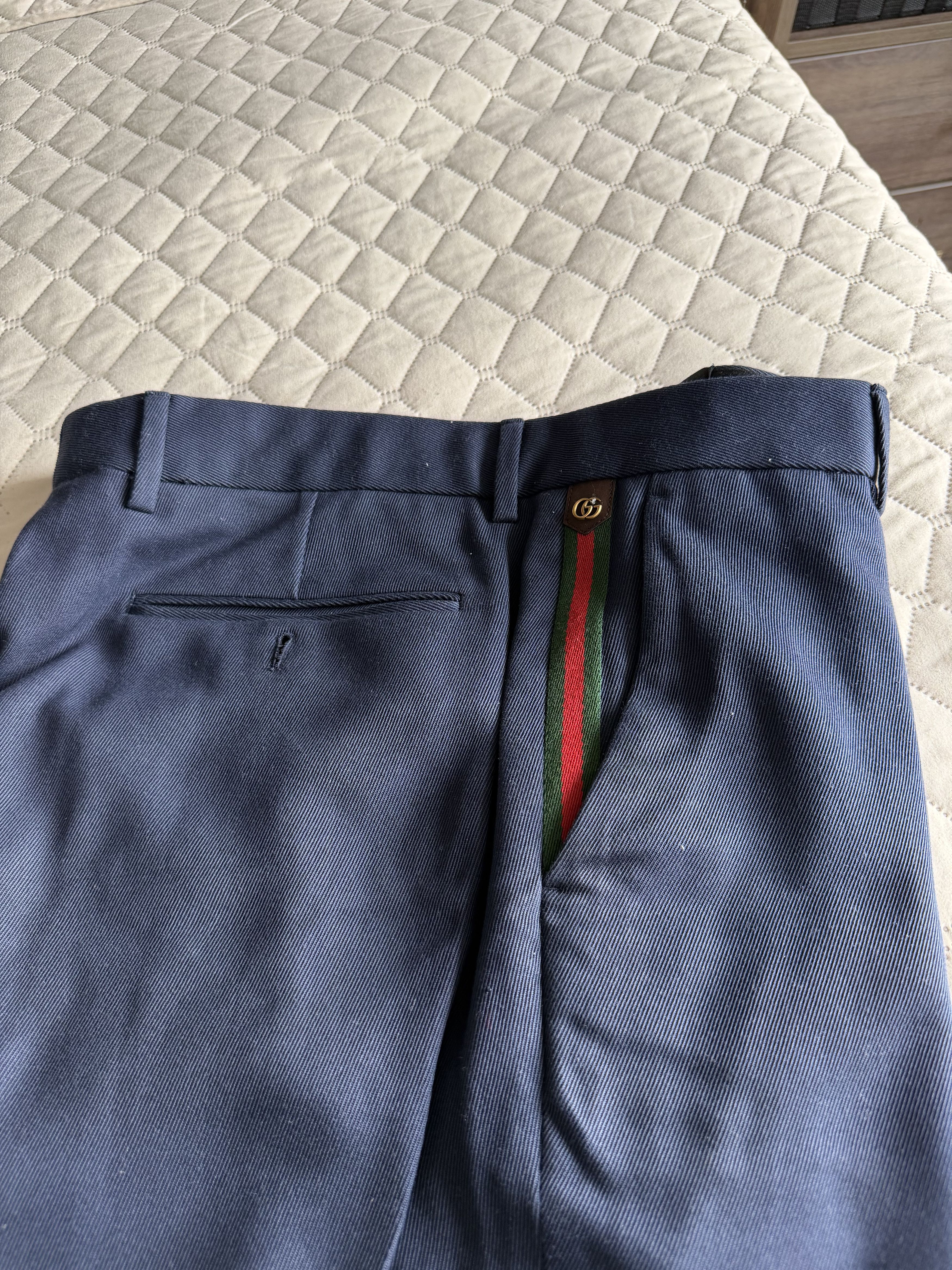 Gucci Blue Gucci Trousers Size 34R - 1 Thumbnail