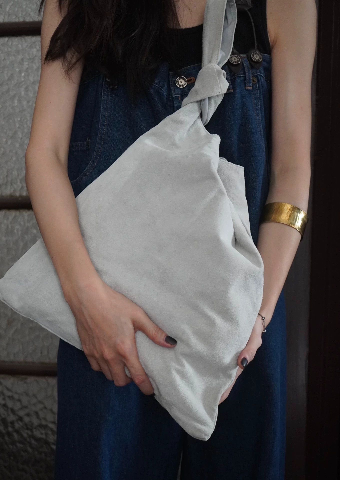 Y's Y's Yohji 00s Pigskin Ash Gray Tote Long/Short Straps 88new Size ONE SIZE - 8 Thumbnail
