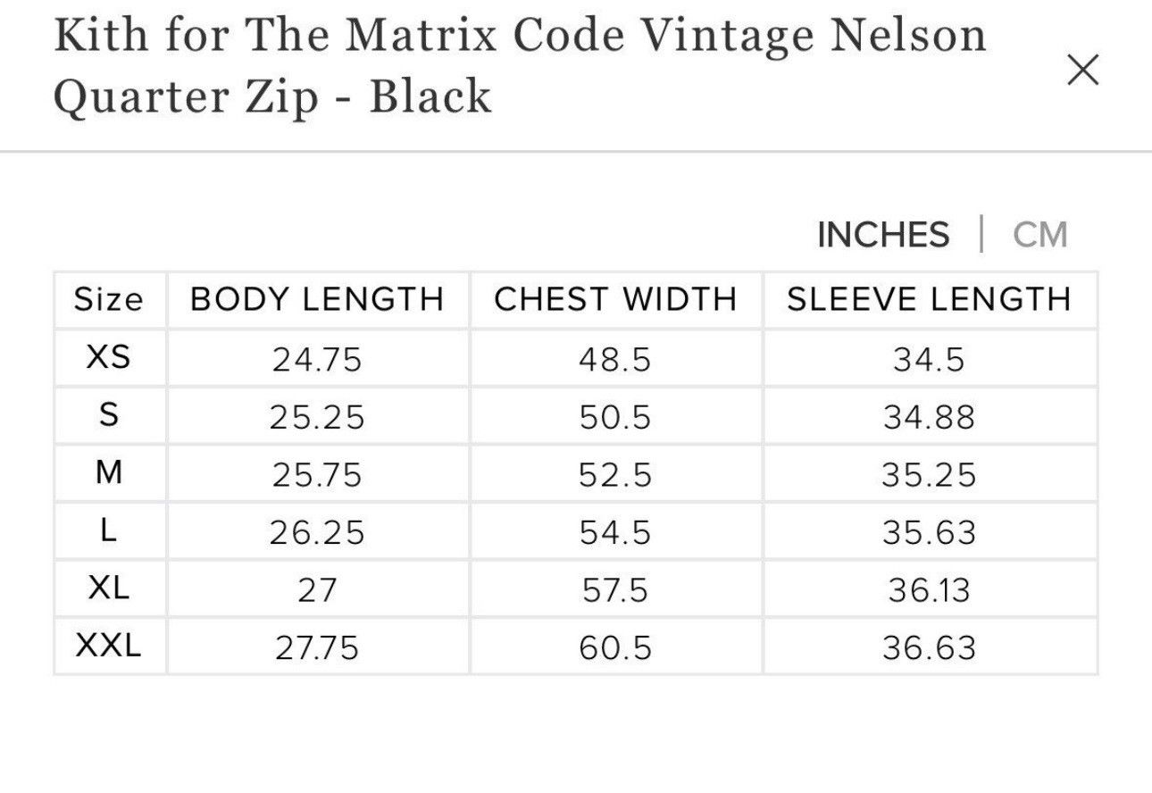 Kith Kith x The Matrix Code Vintage Nelson Quarter Zip Size US XXL / EU 58 / 5 - 7 Thumbnail
