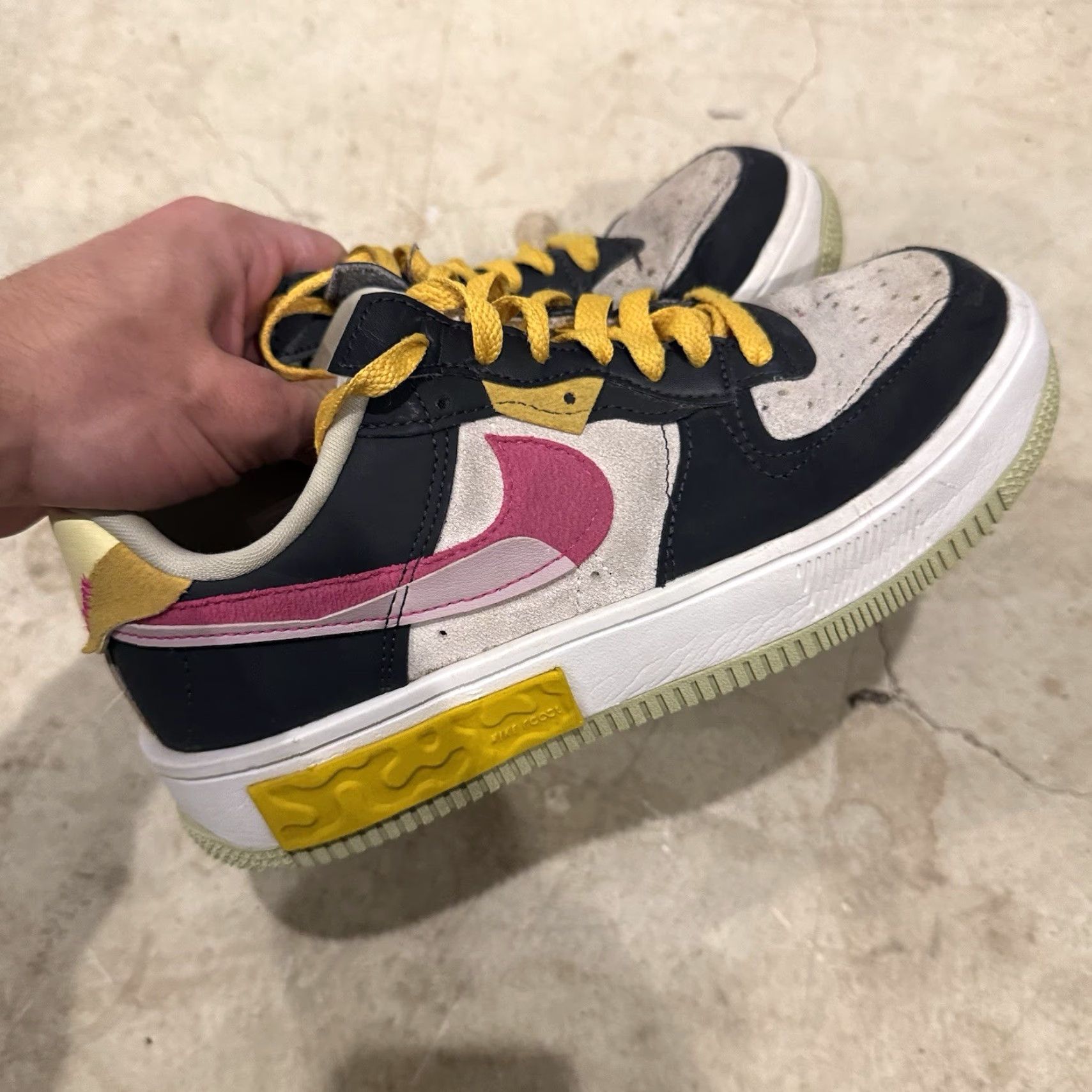 Nike Nike Air Force 1 Fontanka Pink Prime Sneaker Womens Size 7 DR7880-001 (AF1) Prime Nike Pattern Multicolor Logo Shoes Size US 7 / IT 37 - 3 Thumbnail