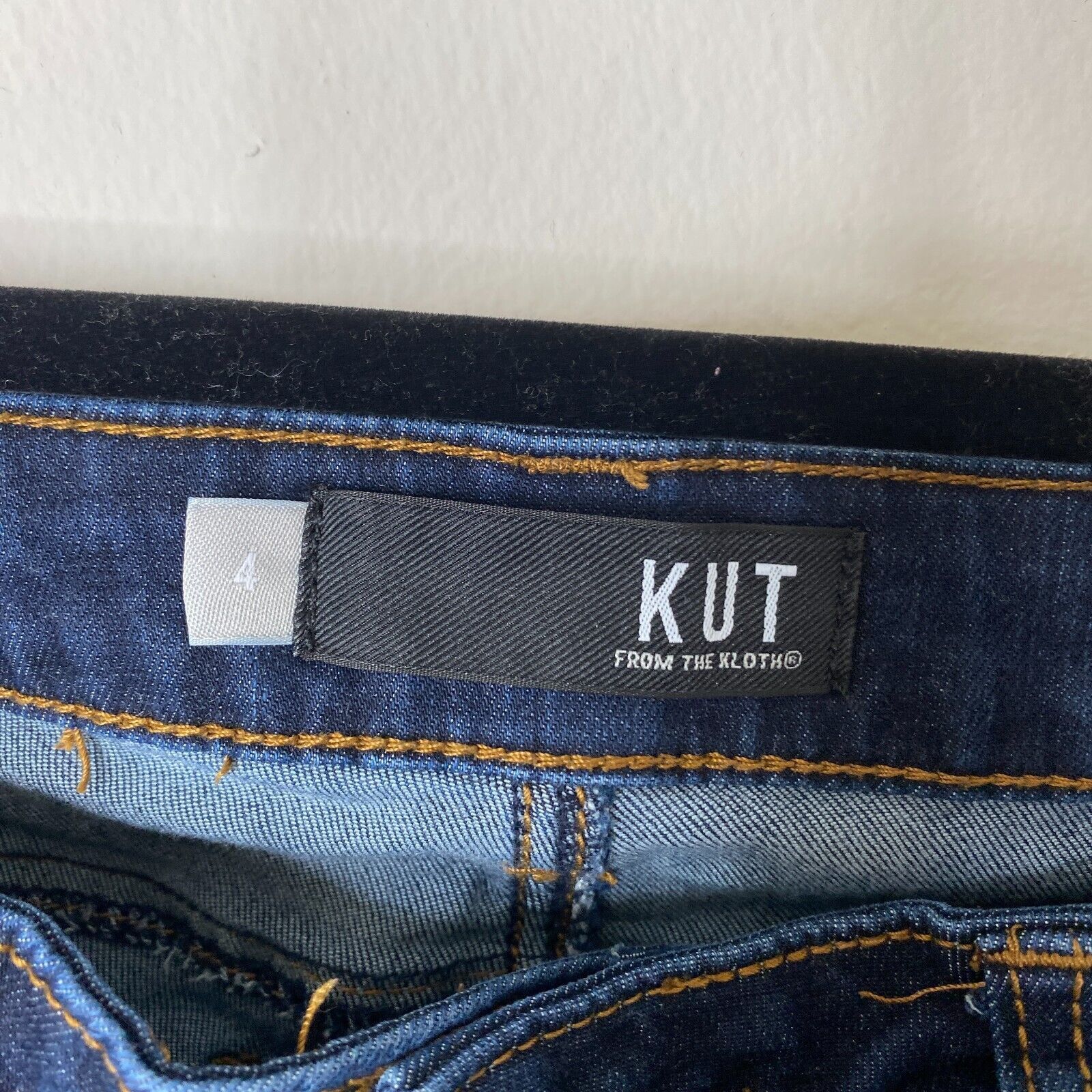Other Kut From The Kloth Blue High Rise Slim Raw V-Cut Hem Jeans 4 Size 27" / US 4 / IT 40 - 6 Thumbnail