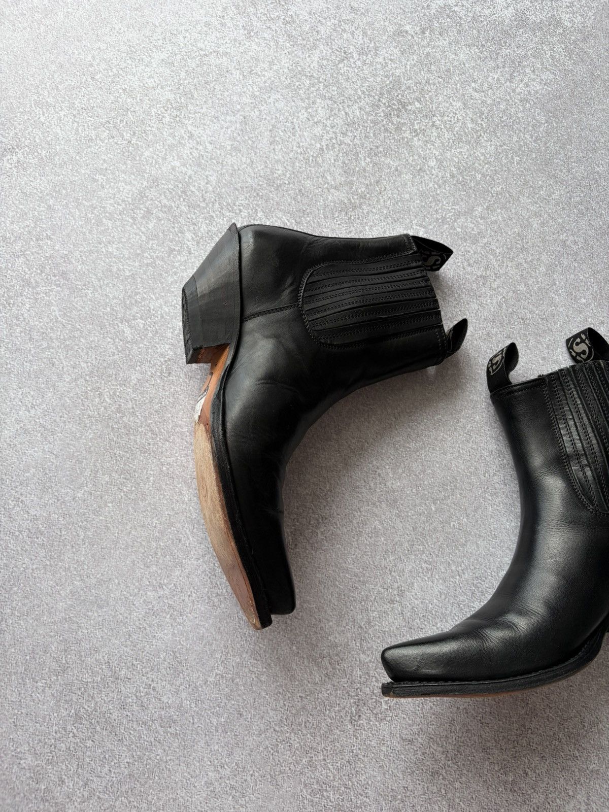 Sendra Sendra 1692 Cowboy Leather Black Boots Ibiza Heel Size Us 7 Size US 7 / IT 37 - 7 Thumbnail