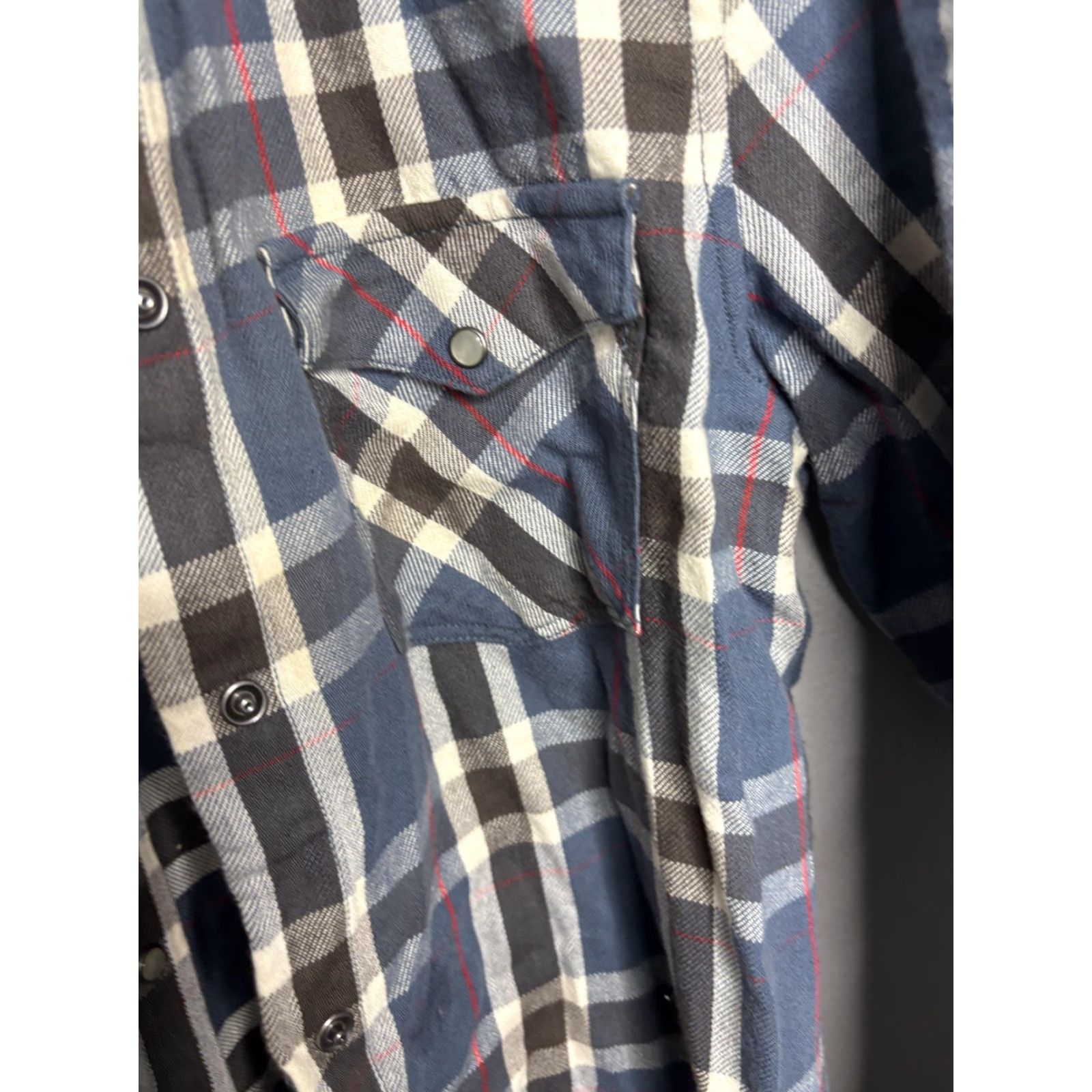 Ralph Lauren Lauren Jeans Co Ralph Lauren Shirt Mens Medium Blue Plaid Western Pearl Snap 90s Size US M / EU 48-50 / 2 - 6 Thumbnail