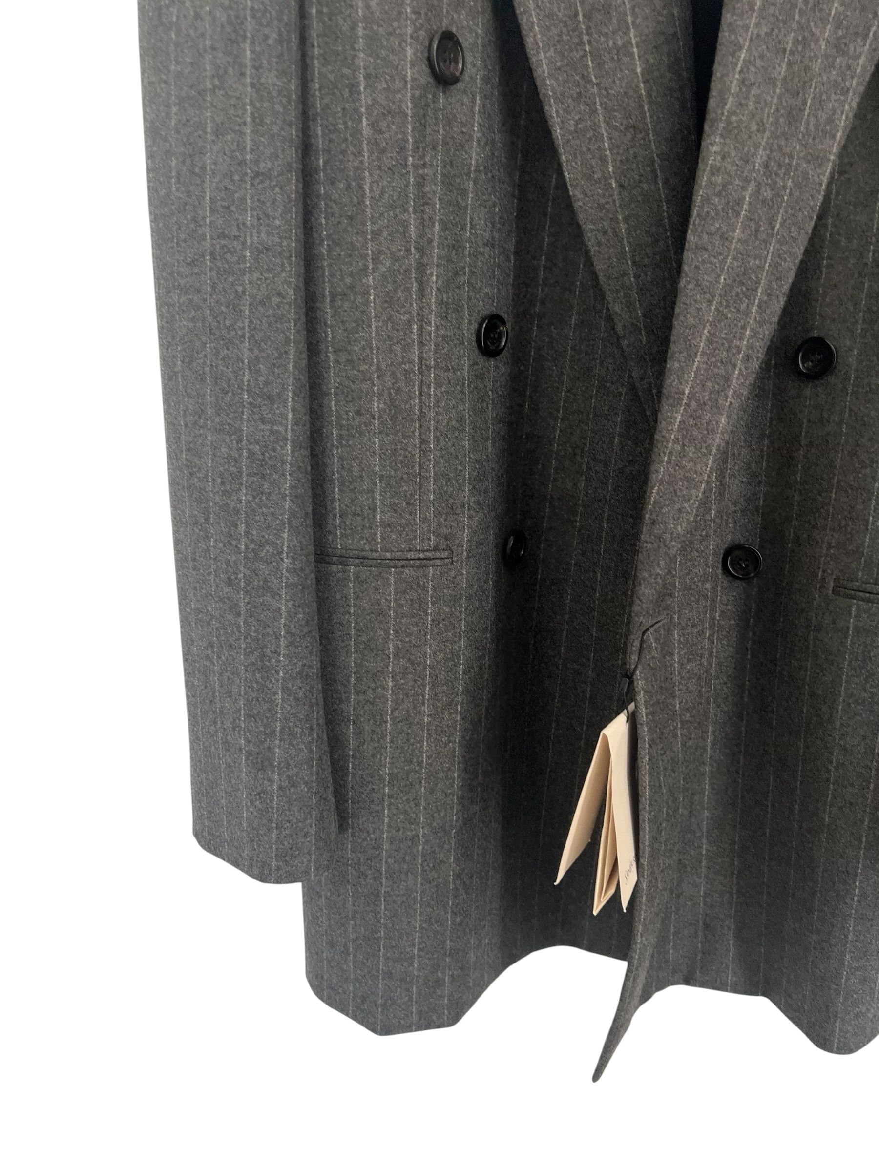 Saint Laurent Paris Saint Laurent Wool & Cashmere Striped Jacket Size US M / EU 48-50 / 2 - 3 Thumbnail