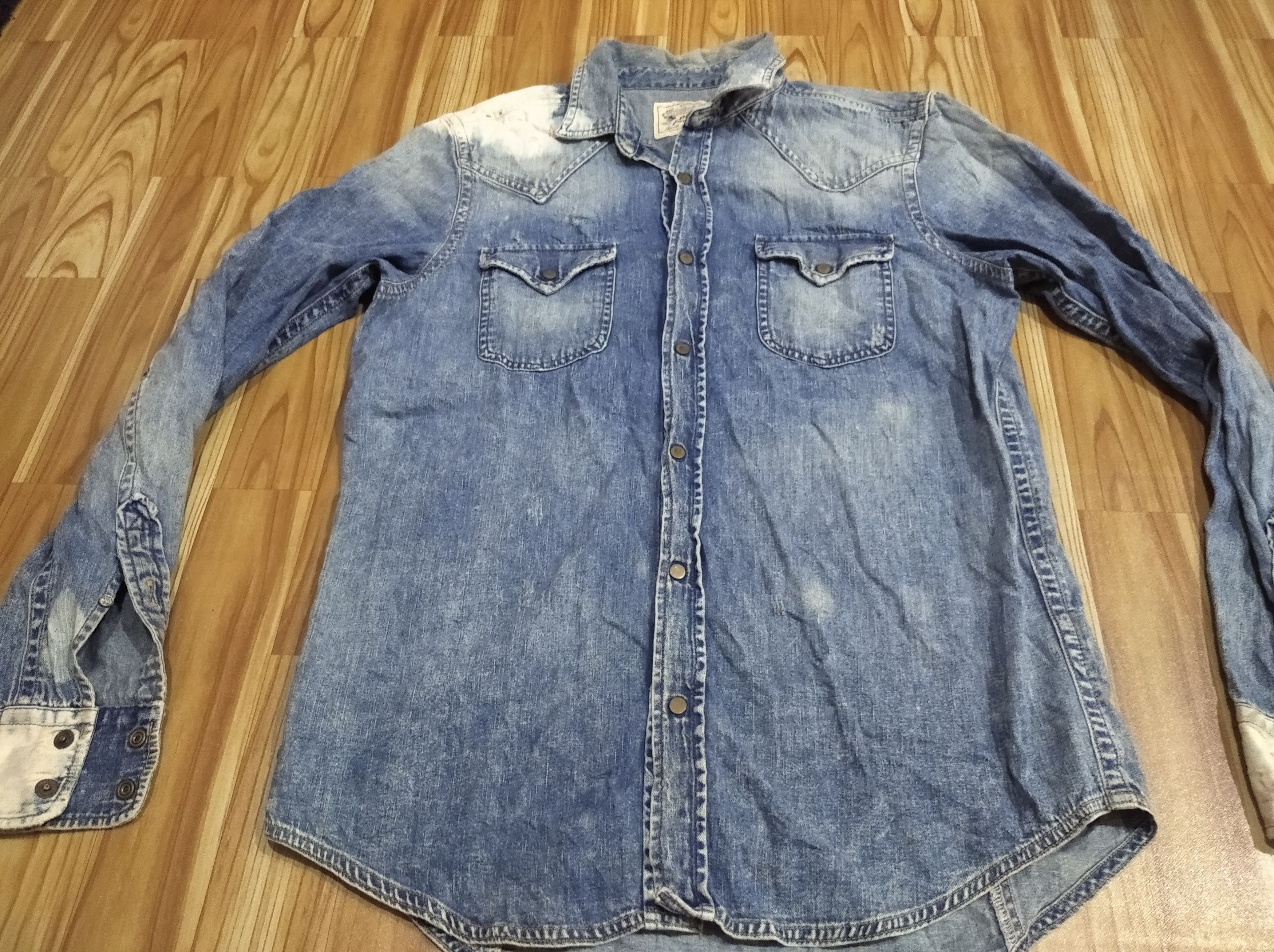 Diesel denim shirt distressed