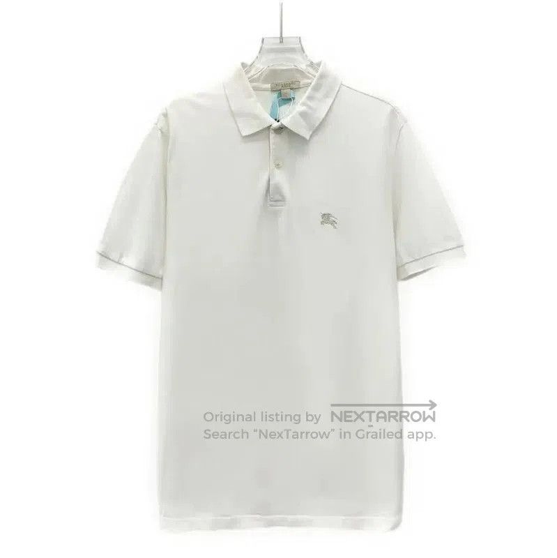 Burberry Burberry White Cotton Short Sleeve Polo. Size US XL / EU 56 / 4 - 1 Thumbnail