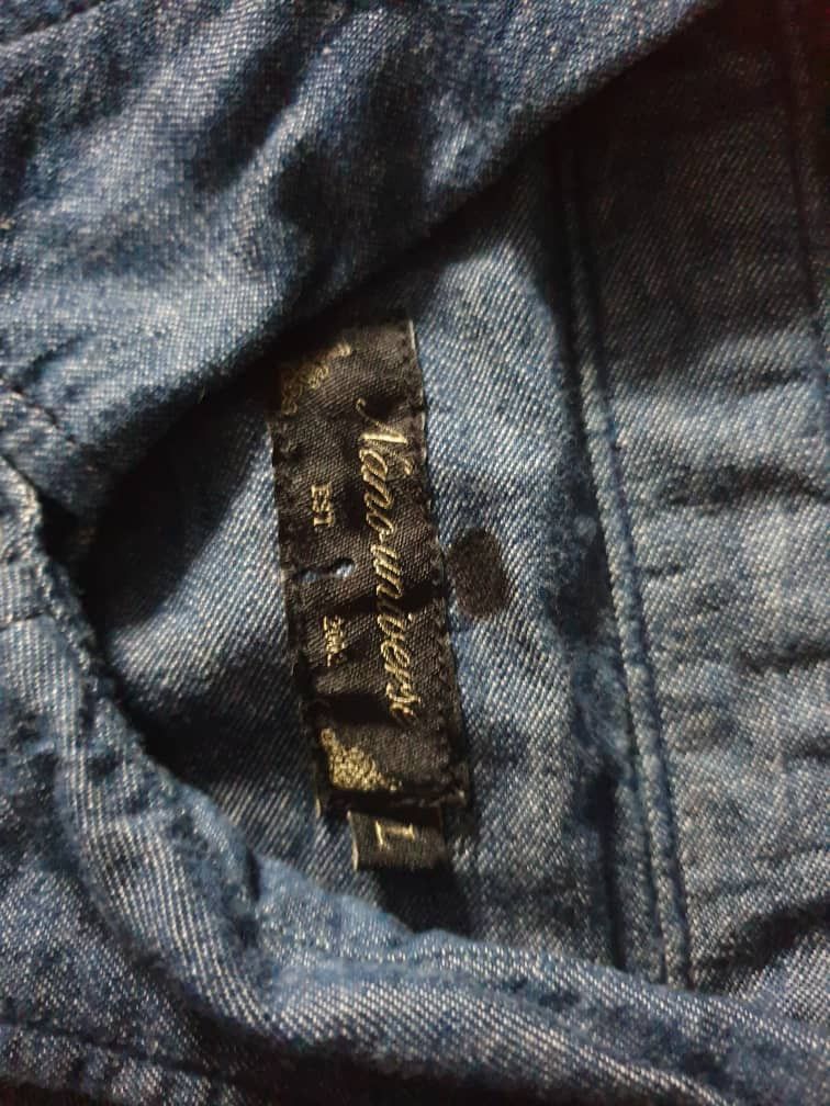 Japanese Brand 💥3 quater Nano univ blue western shirt Size US M / EU 48-50 / 2 - 2 Thumbnail