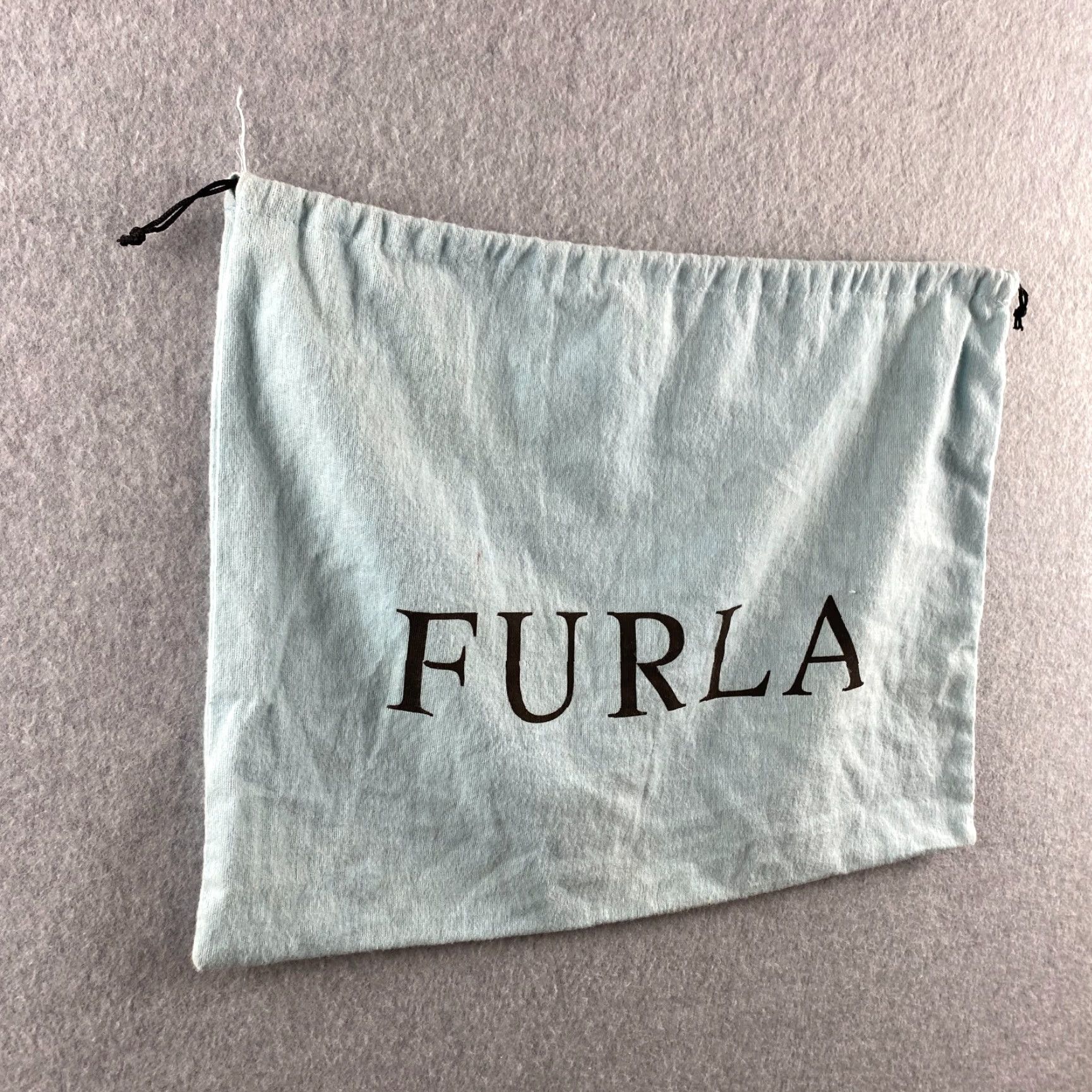 Furla Furla Duster Bag Blue 14x16 Pull String Drawstring Bag - Furla 14x16 Blue Duster Bag Size ONE SIZE - 3 Thumbnail