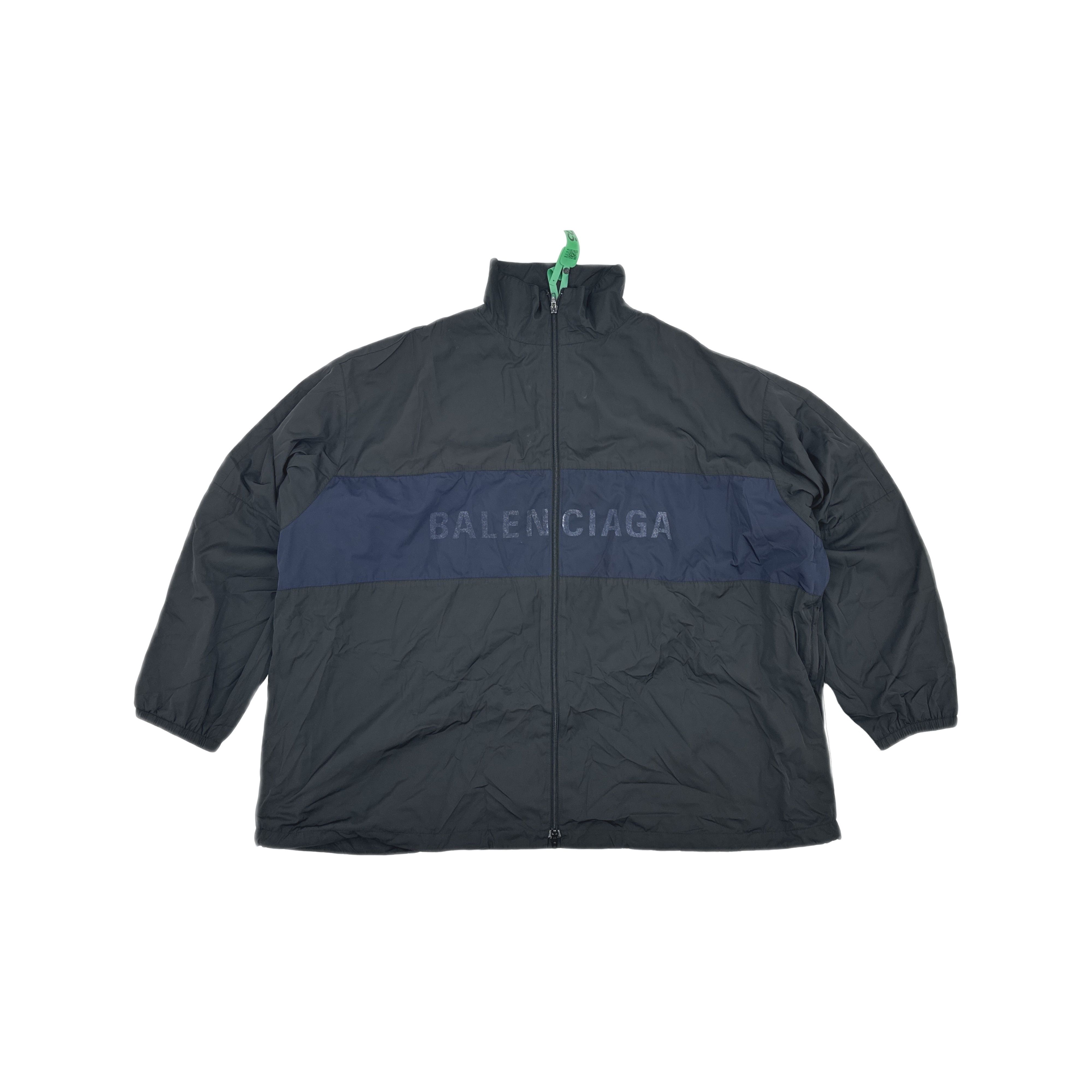 Balenciaga Balenciaga Logo Print Zip-Up Jacket Size L Size US L / EU 52-54 / 3 - 1 Thumbnail
