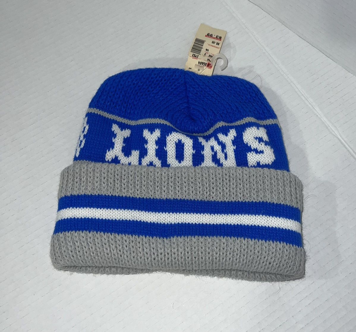 Vintage Rare New Vintage Detroit Lions Knit Hat Beanie Nfl Script Size ONE SIZE - 1 Thumbnail