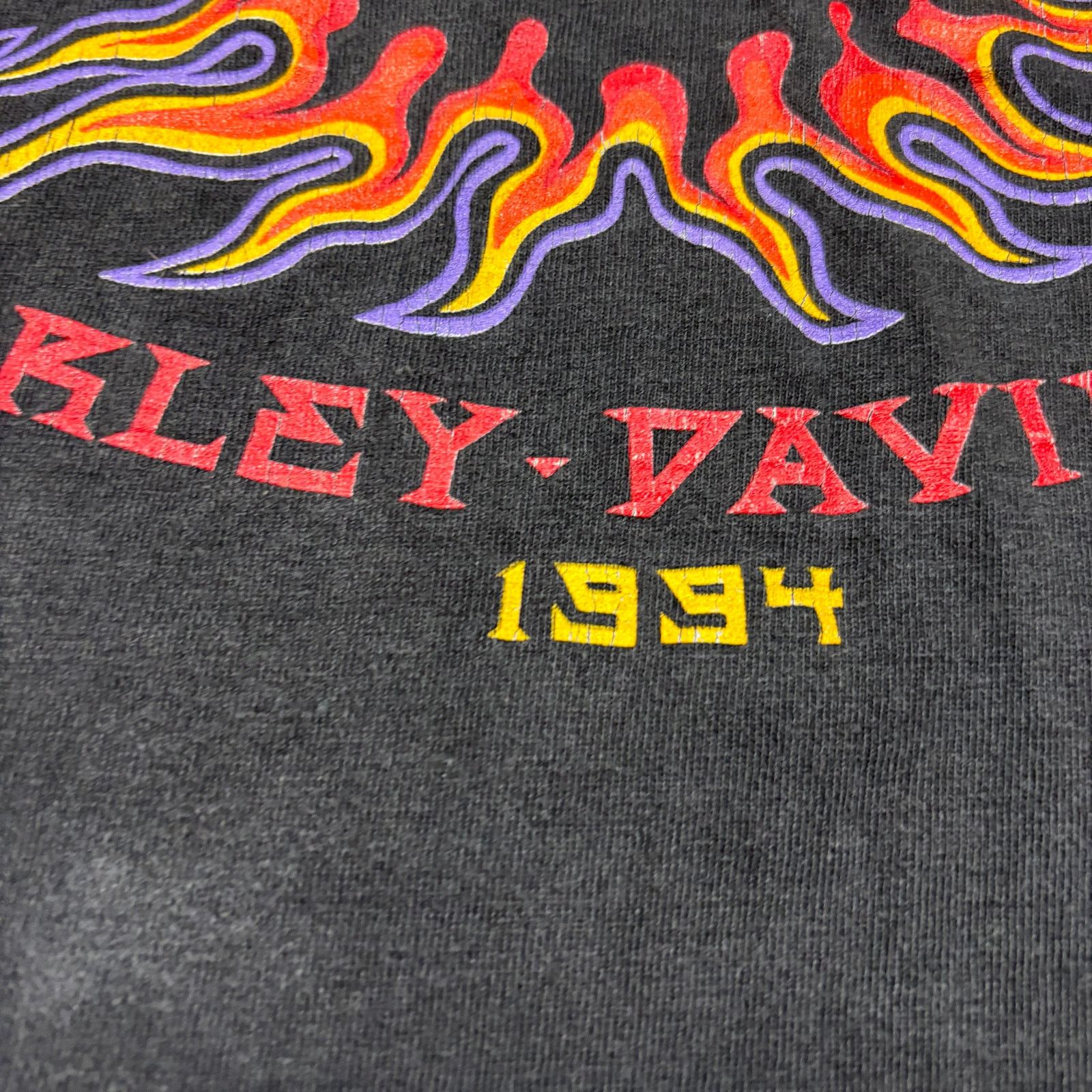 Harley Davidson × Vintage VTG 1994 Harley Davidson Eagle Flames Shirt Men's L Holubek Size US L / EU 52-54 / 3 - 6 Thumbnail