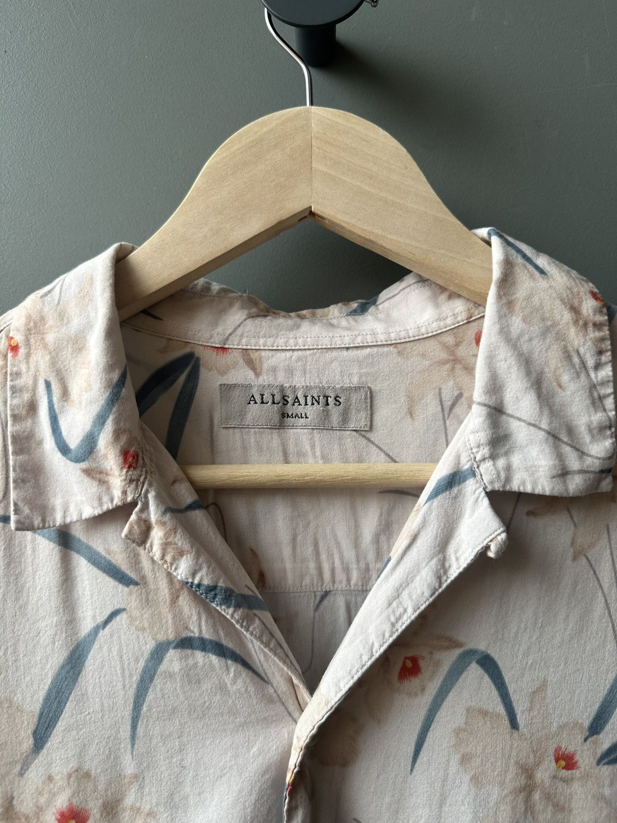 Allsaints Allsaints AARU SS Cotton Viscose Shirt Size S Size US S / EU 44-46 / 1 - 3 Thumbnail