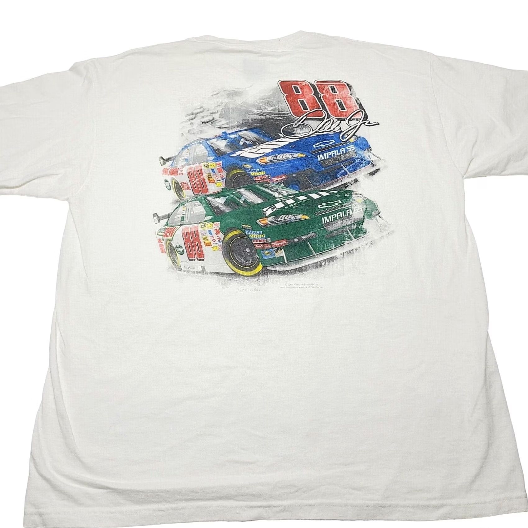 Chase Authentics Dale Earnhardt Jr Nascar Mountain Dew Racing Tee Shirt Men’s XL White Crew Neck Short Sleeve T-Shirt Regular Vintage No? Size US XL / EU 56 / 4 - 2 Thumbnail