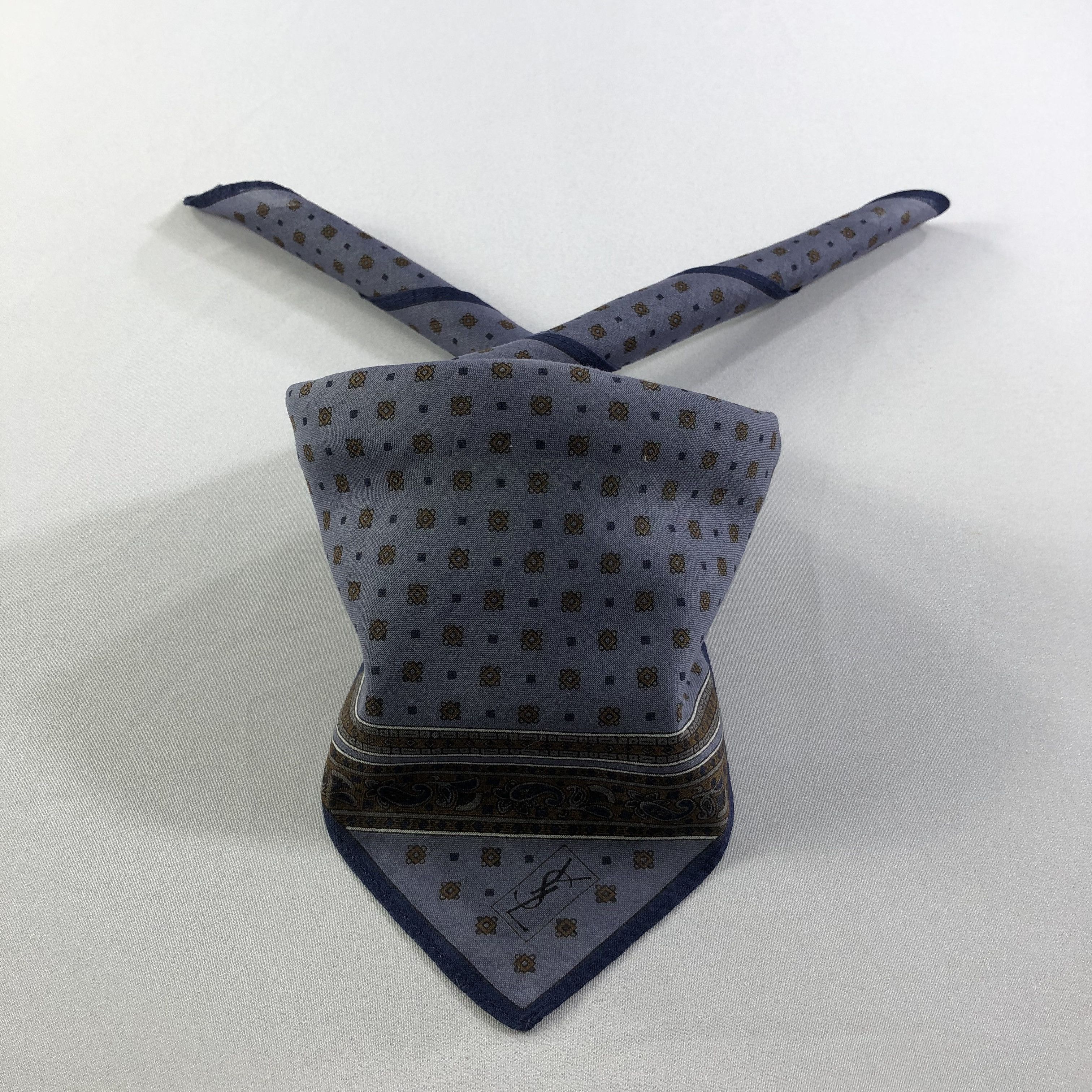 Yves Saint Laurent YSL Handkerchief Neckerchief Bandana H2204 Size ONE SIZE - 1 Thumbnail