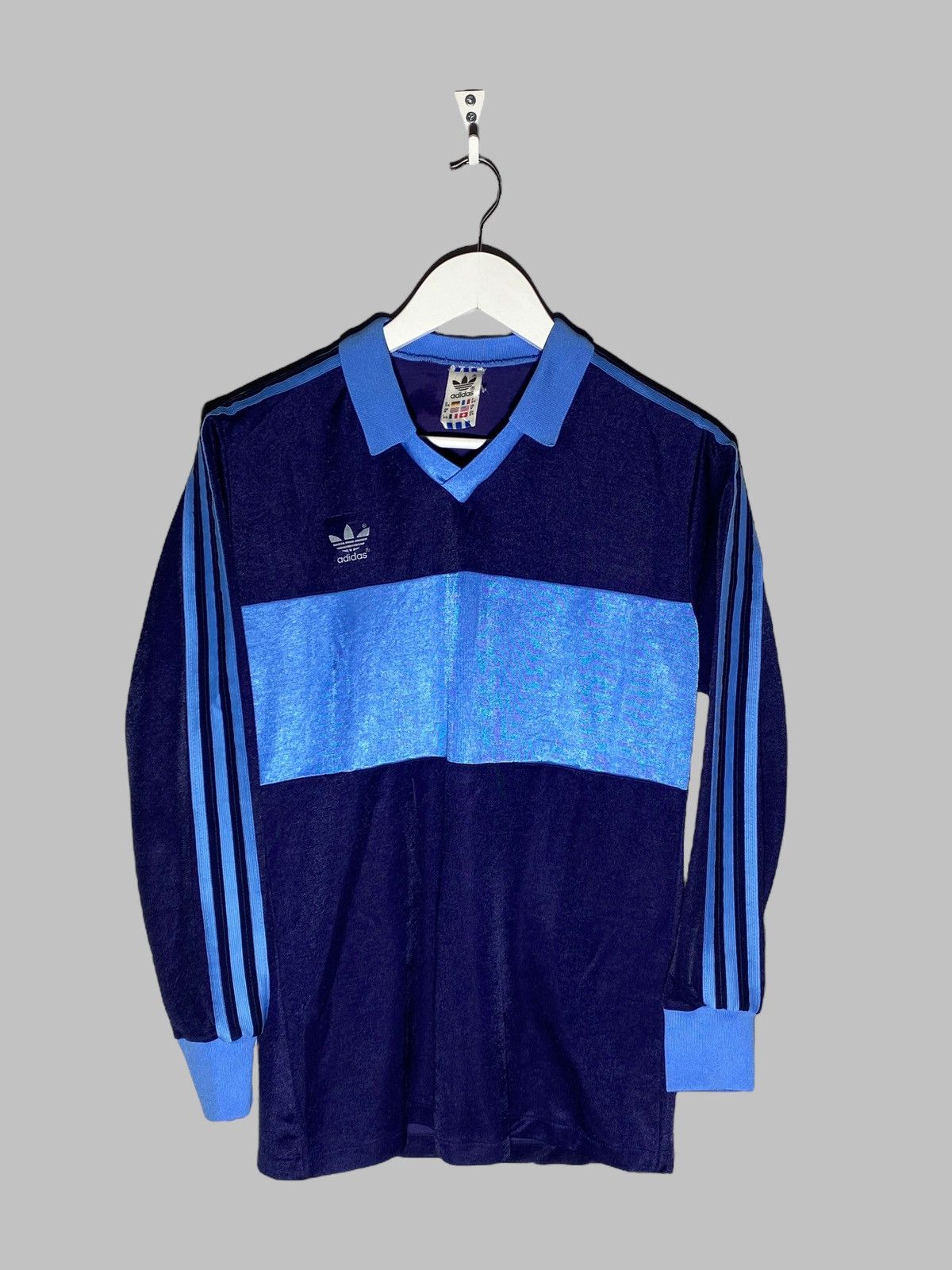 Adidas × Vintage Vintage 80s Adidas Template Made In West Germany Jersey Size US M / EU 48-50 / 2 - 1 Thumbnail