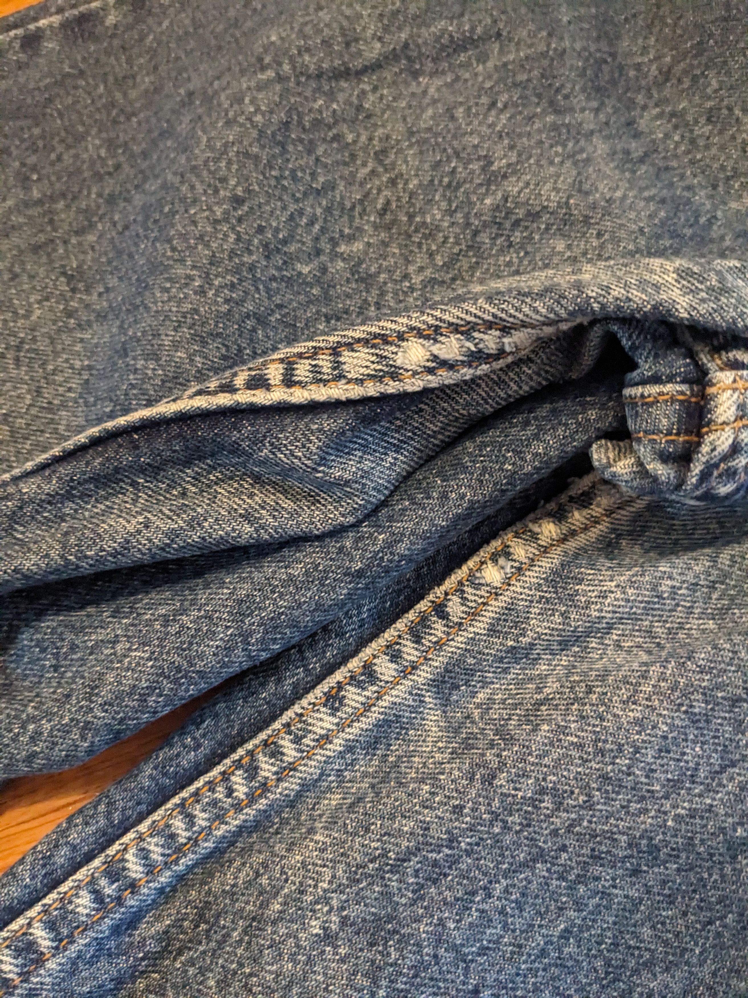 Levi's × Vintage Vintage 90s Levi's 550 36x32 Orange Tab Blue Denim Jeans Size US 36 / EU 52 - 7 Thumbnail