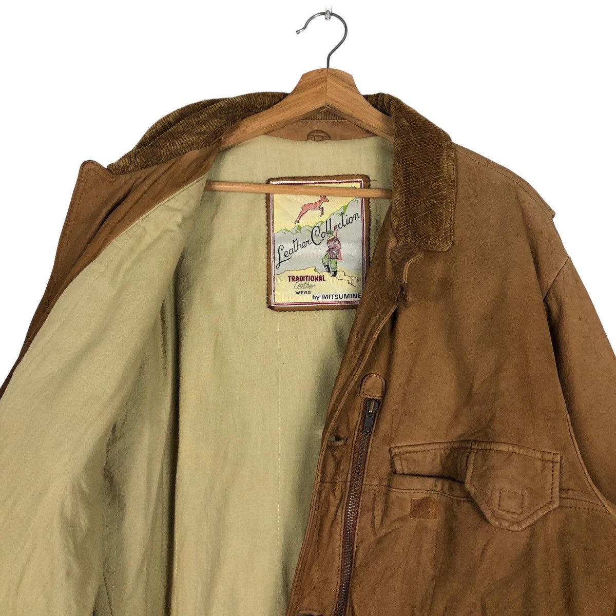 Japanese Brand 🔥Vintage Genuine Leather Jacket Mitsumine Issey Miyake Size US M / EU 48-50 / 2 - 10 Thumbnail