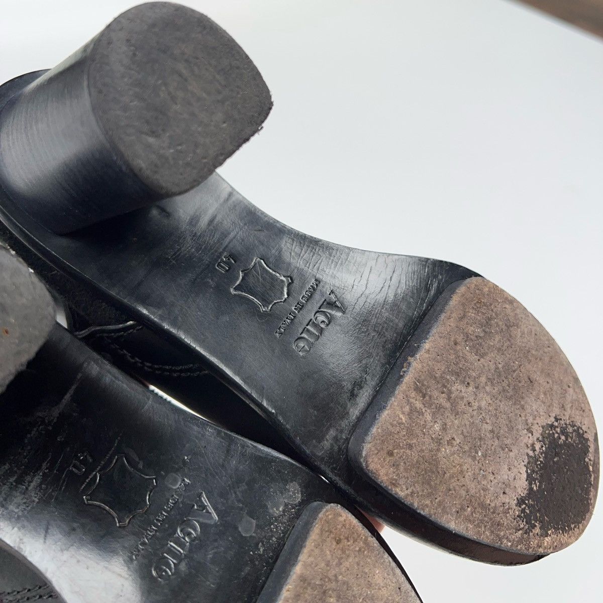 Acne Studios Acne Studios Black Leather Ankle Boots Shoes Size US 10 / IT 40 - 16 Thumbnail
