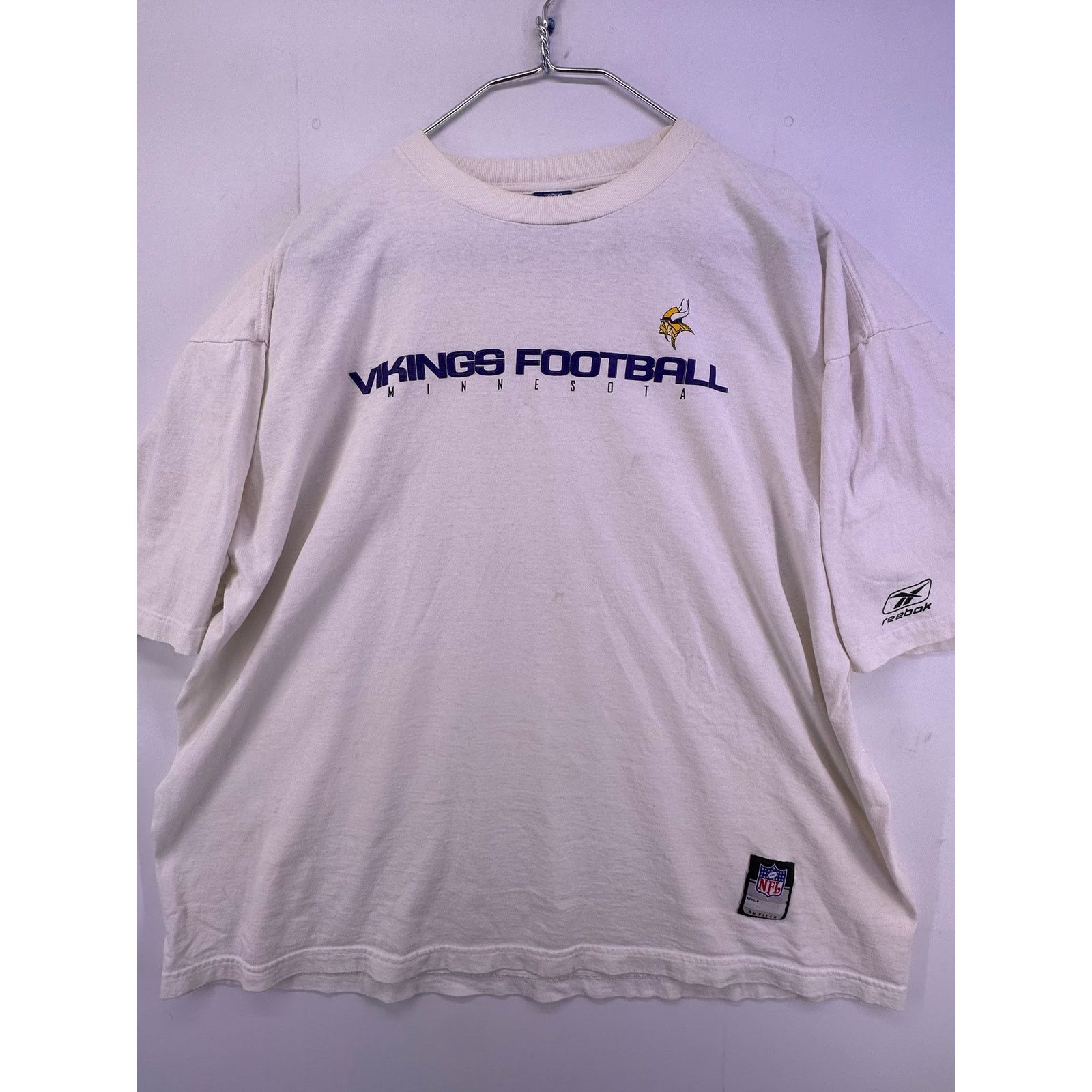 Reebok Vintage Reebok NFL MN Vikings White Tshirt Size 2XL Size US XXL / EU 58 / 5 - 3 Thumbnail
