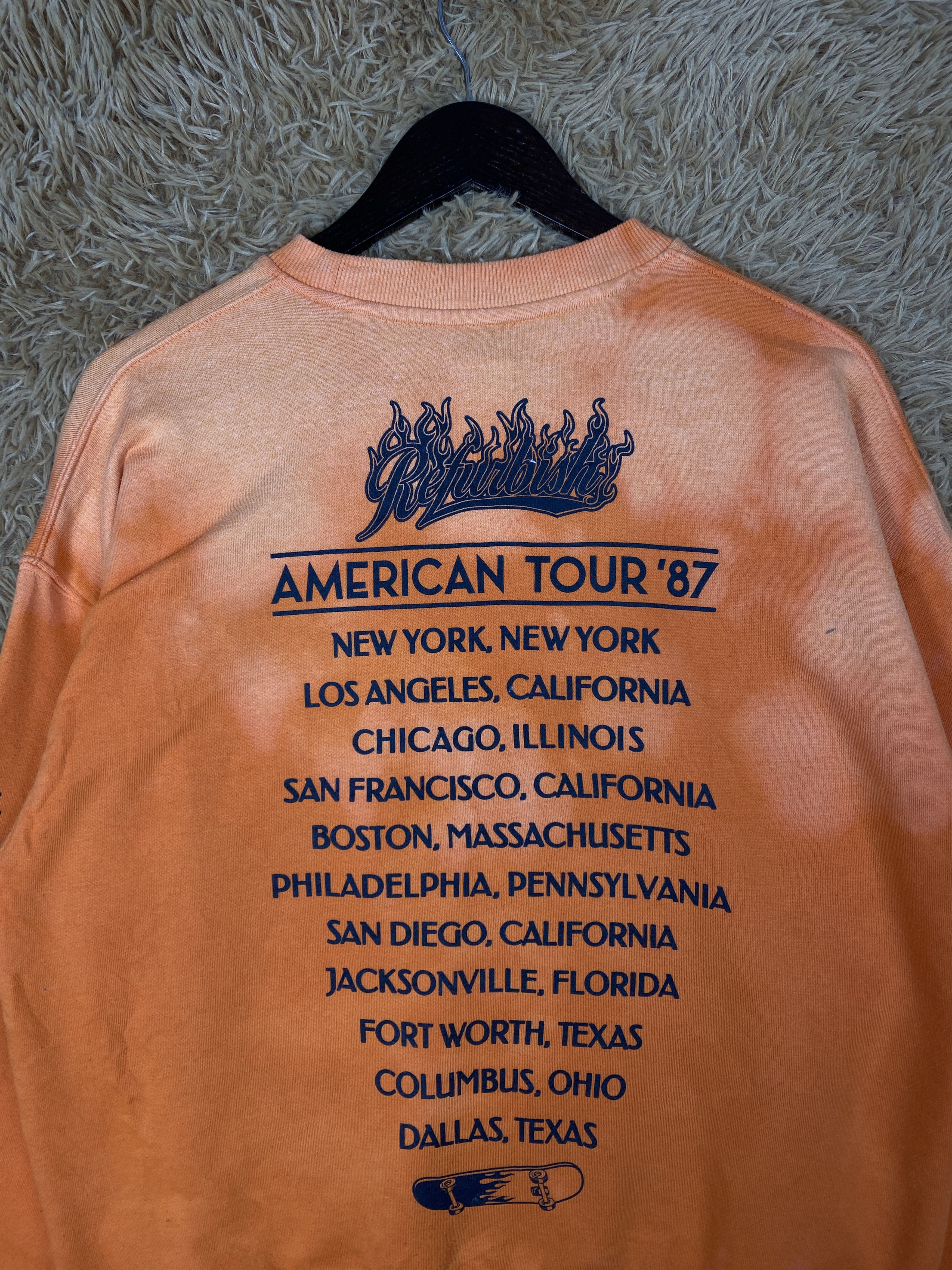 Vintage Vintage Refurbish American Tour 87 Sweatshirts PS0374 Size US S / EU 44-46 / 1 - 10 Thumbnail