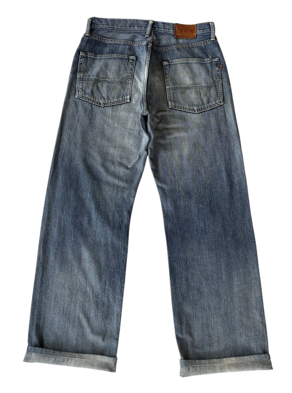 Edwin Edwin 505x Baggy Selvedge Redline Thrashed Jeans Size US 33 - 2 Thumbnail