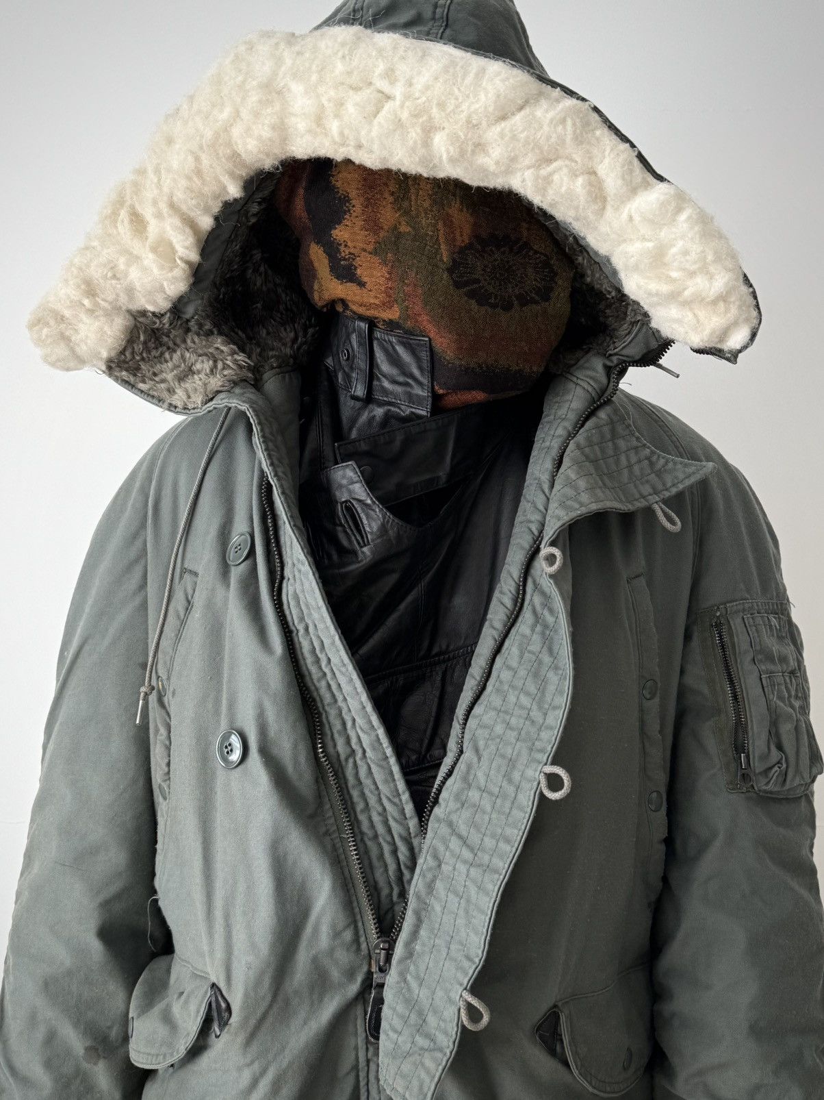 Vintage Vintage 1980s USAF N-3B Extreme Cold Weather Parka Jacket Size US M / EU 48-50 / 2 - 1 Thumbnail