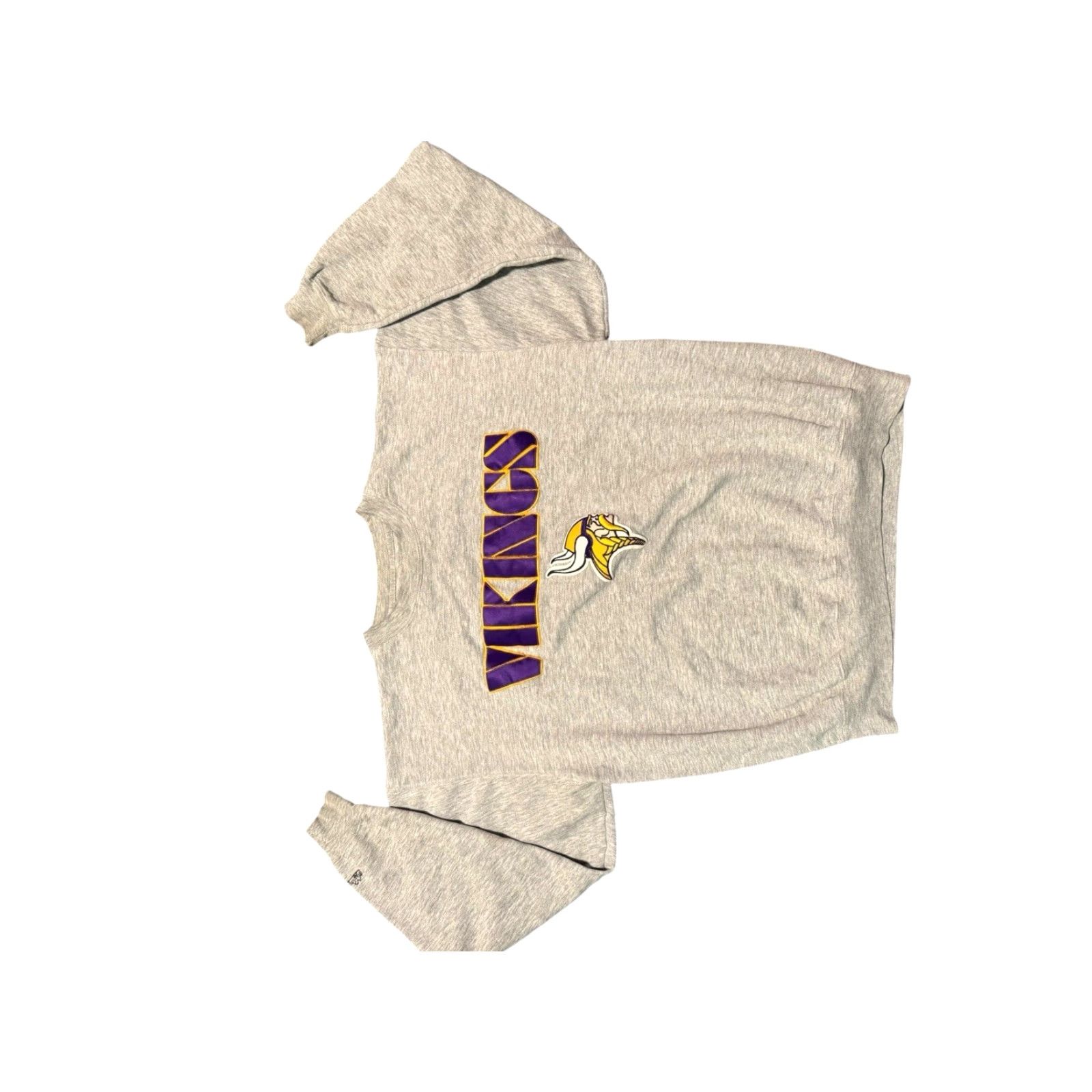 Vintage VINTAGE Majestic Minnesota Vikings Pullover Sweatshirt Crew Neck Cotton Gray XL Distressed Mens Size US XL / EU 56 / 4 - 2 Thumbnail