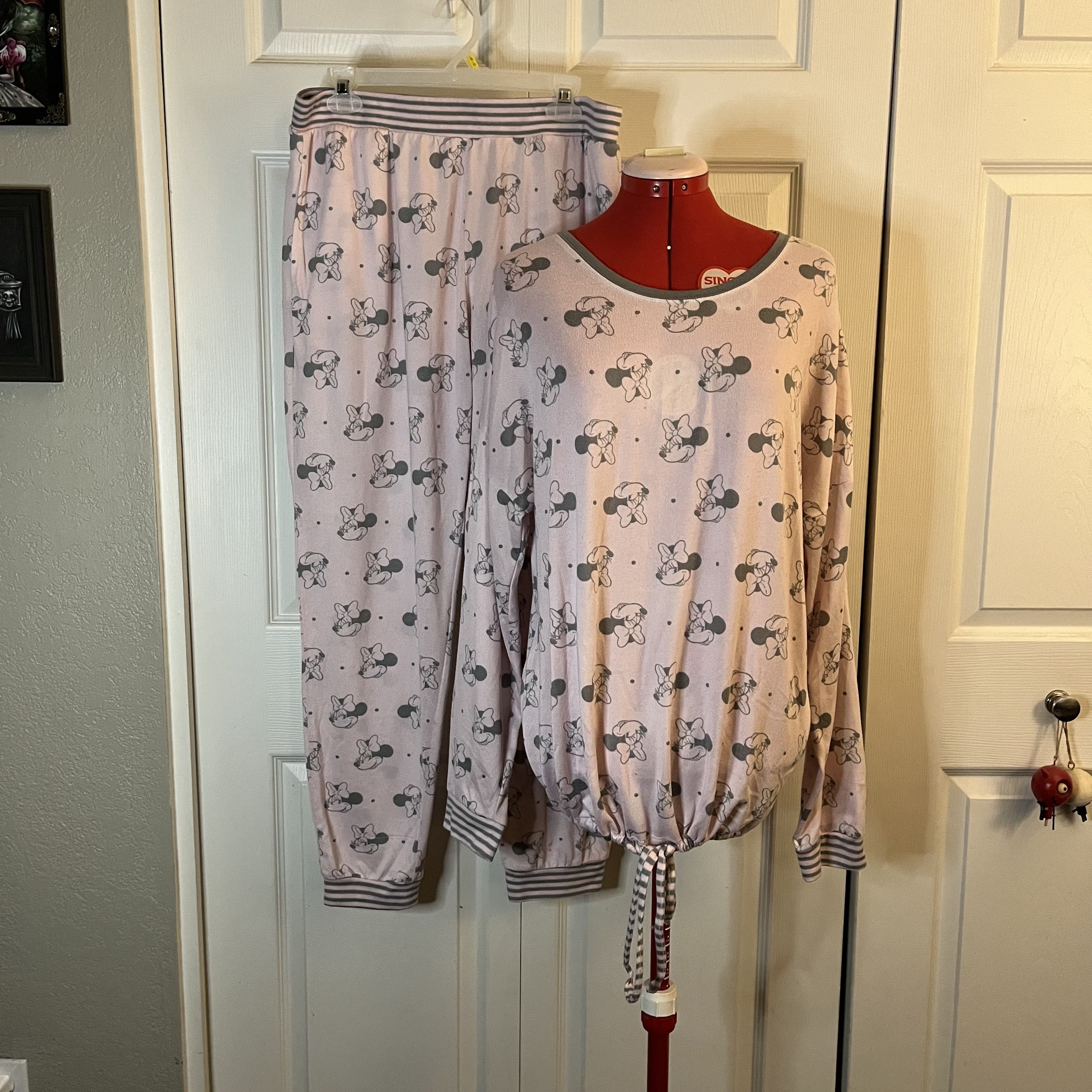 Disney Pink Minnie Mouse PJ Set size Large Size L / US 10 / IT 46 - 1 Thumbnail