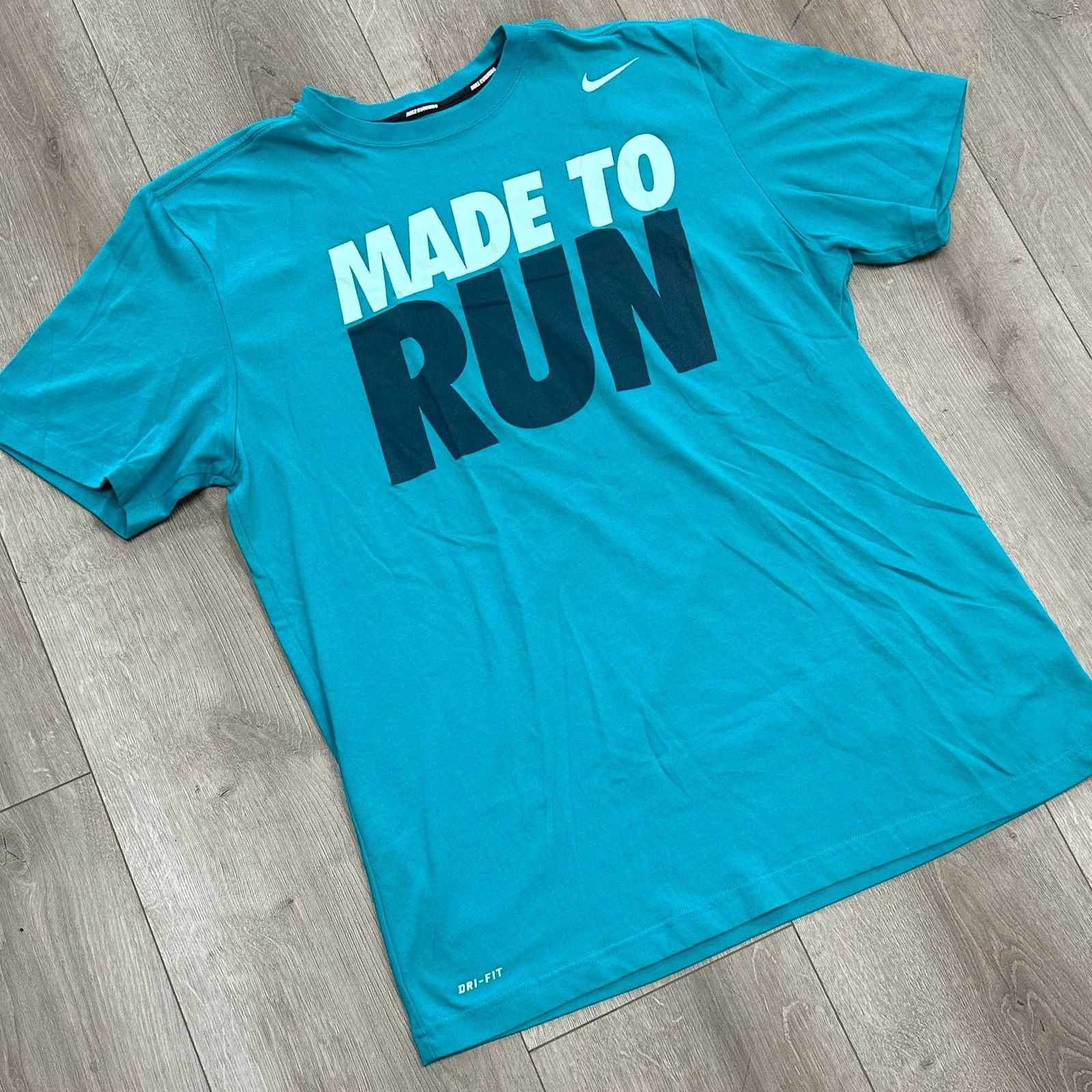 Nike Nike Dri Fit Made To Run Blue Tee T Shirt Size Large L B15 Size US L / EU 52-54 / 3 - 5 Thumbnail