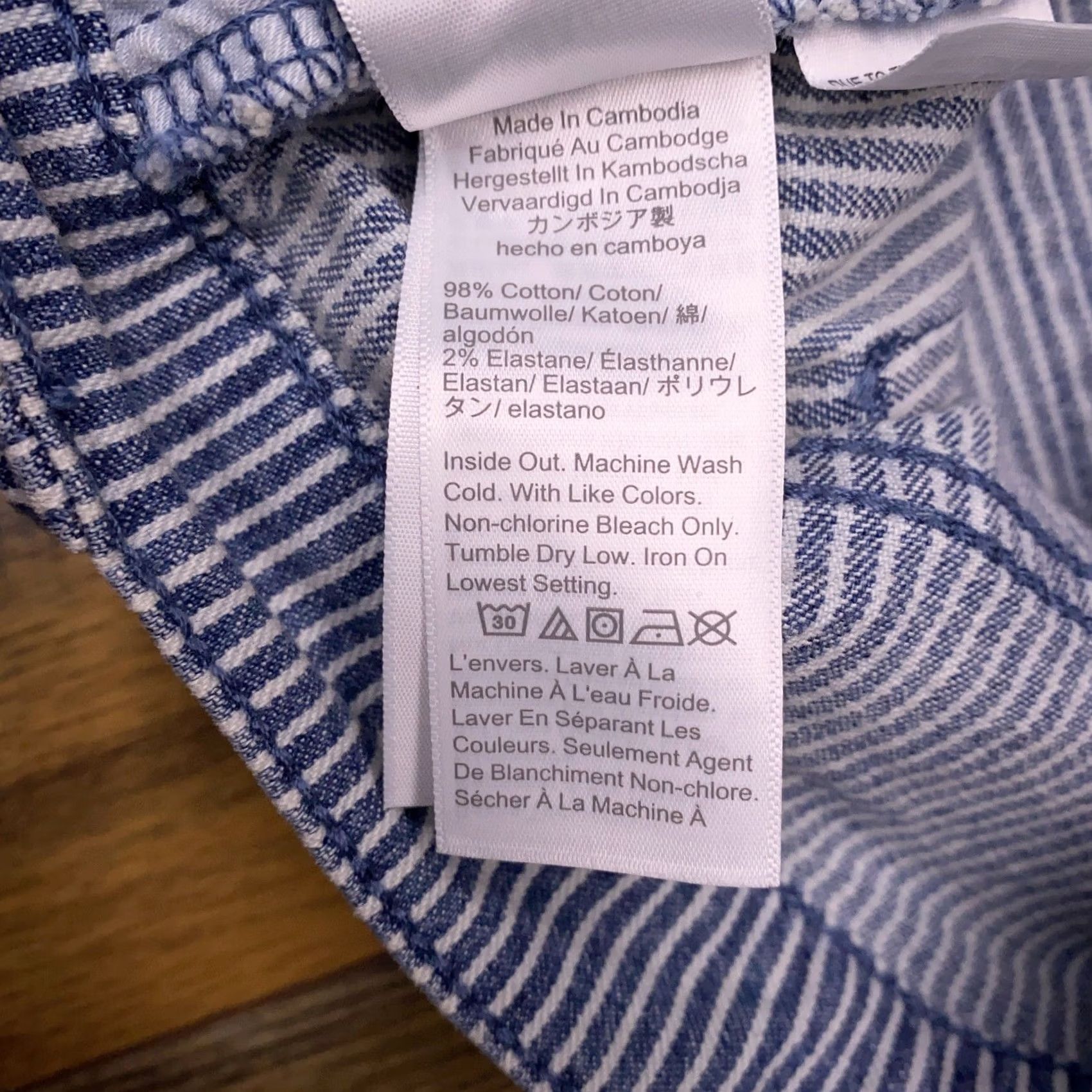 J.Crew J.CREW Jeans Womens 30 High Rise Crop Flare Striped Stretch Denim Blue 5-Pocket Modern Light Wash NWT Size 30" / US 8 / IT 44 - 7 Thumbnail