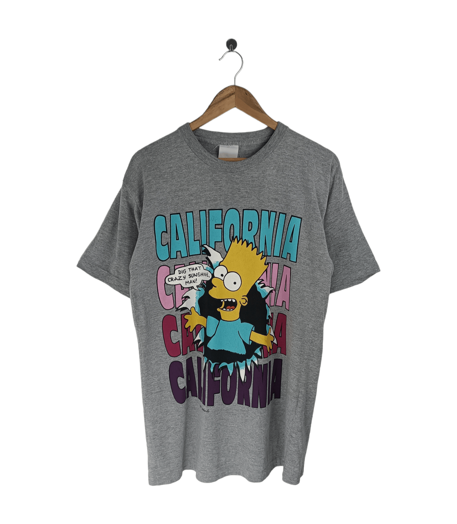 Cartoon Network VINTAGE 90'S THE SIMPSONS BART CALIFORNIA TEES VERY RARE Size US M / EU 48-50 / 2 - 1 Thumbnail