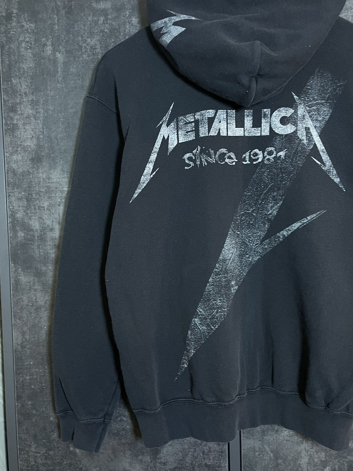 Band Tees Crazy Metallica Faded Black Zip Hoodie Big Logo Streetwear Size US M / EU 48-50 / 2 - 4 Thumbnail