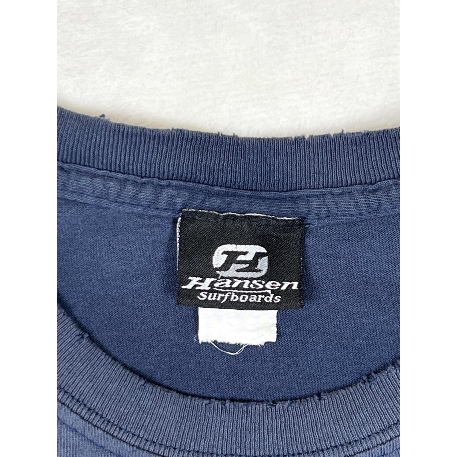 Vintage VINTAGE Hansen Surfboards T-Shirt Mens Large Blue Encinitas California Surf 90s Size US L / EU 52-54 / 3 - 5 Thumbnail
