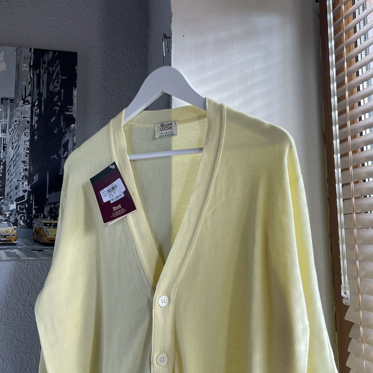 William Lockie William Lockie Scotland Pure Cotton Yellow Butter Cardigan Size US S / EU 44-46 / 1 - 3 Thumbnail